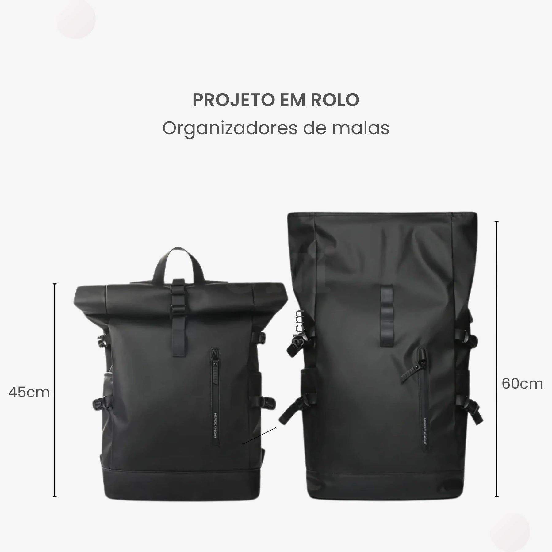 Mochila Executiva Expansiva 27L, Impermeável com USB Beckley™ - uniescolhas