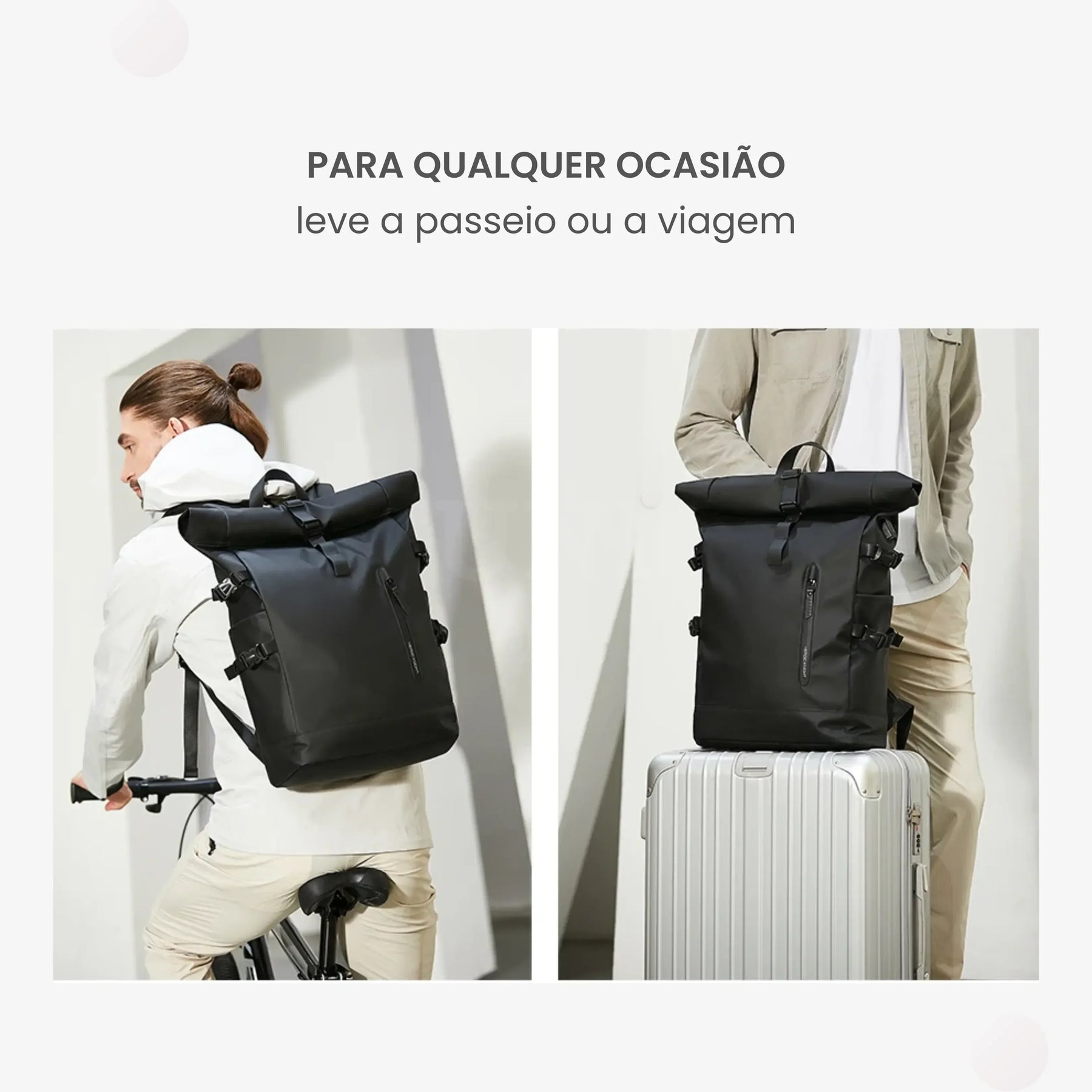 Mochila Executiva Expansiva 27L, Impermeável com USB Beckley™ - uniescolhas