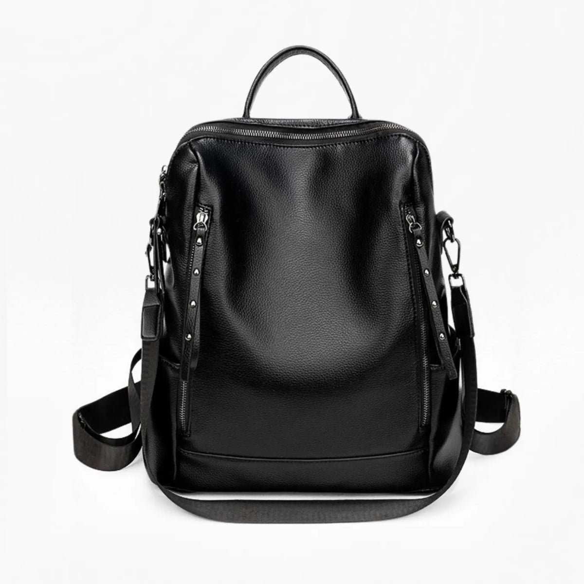 Mochila Feminina Antifurto Impermeável em Couro 3 em 1 - Shiny Diary