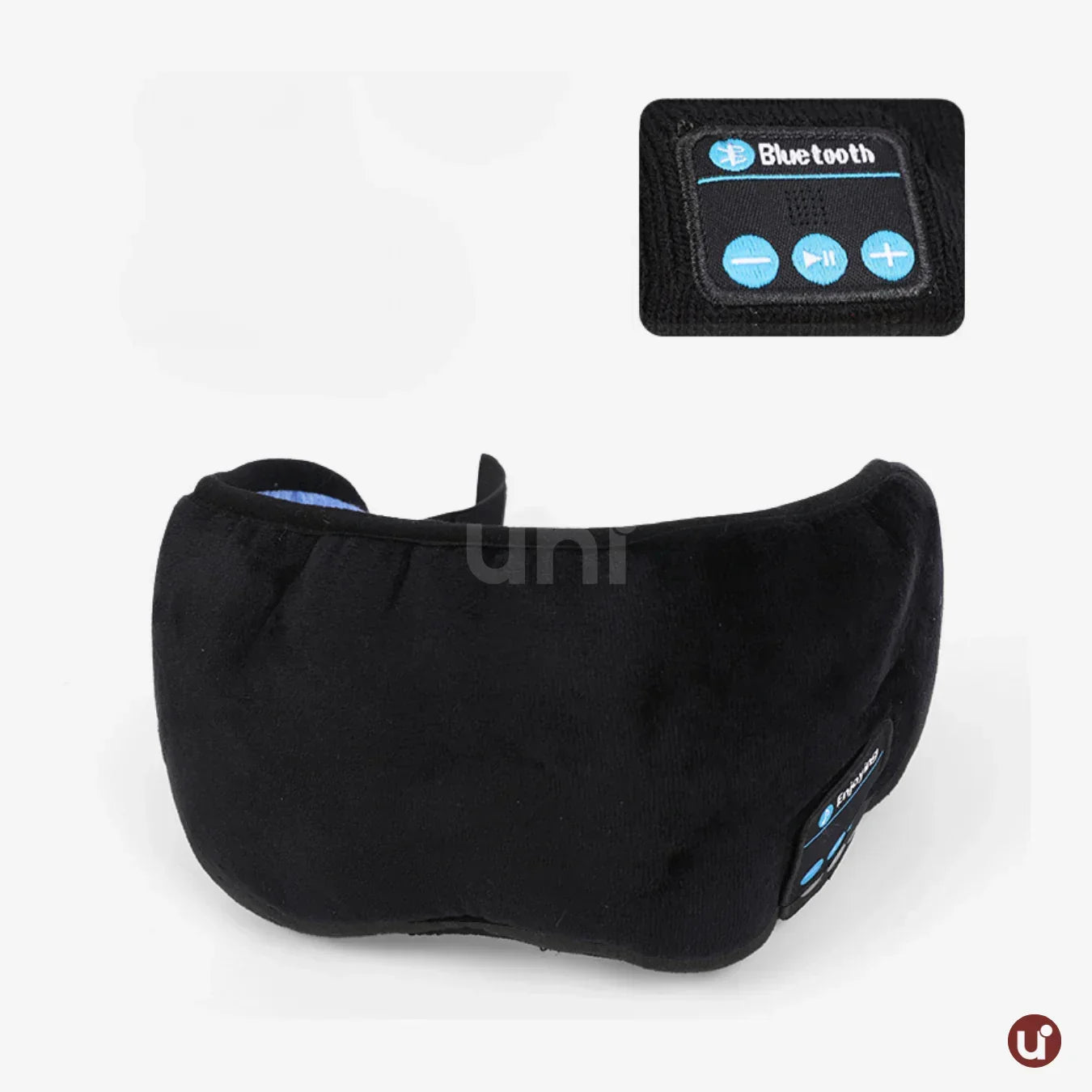 Máscara de Dormir Bluetooth Blackout UniEscolhas – Conforto Ajustável e Lavável - uniescolhas
