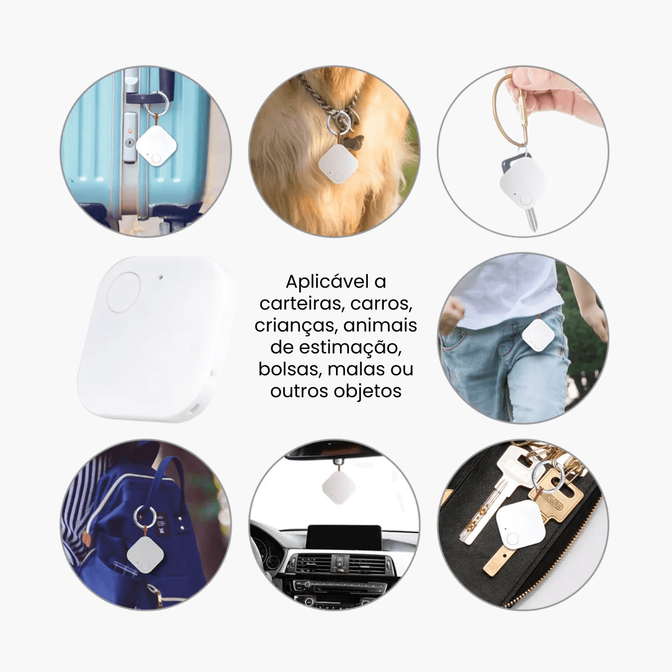 Smart Tag Rastreador Inteligente de Bagagem e Objetos (Exclusivo iOS)