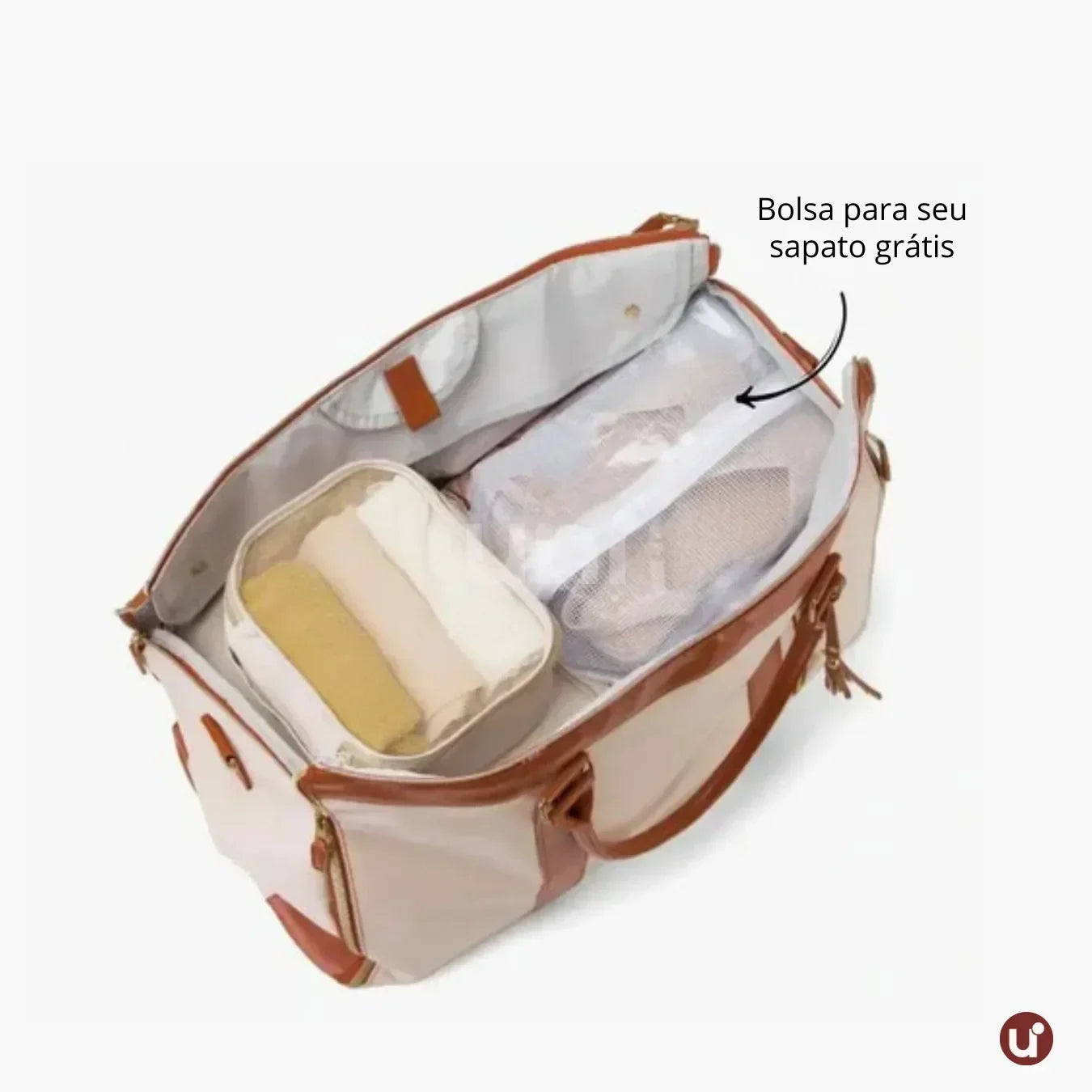 Mala de Mão Espaçosa Dobrável 60L Roller JetSetFemme™ - uniescolhas