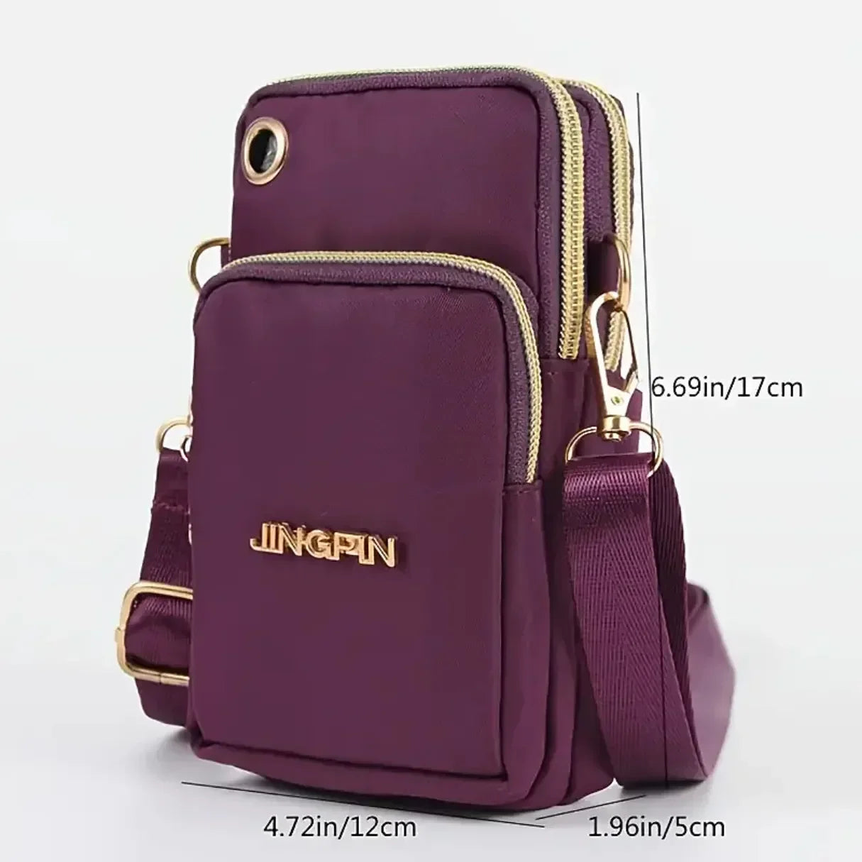 Bolsa de Ombro Multifuncional Nylon à Prova d'Água com Alça Ajustável Nybag - uniescolhas