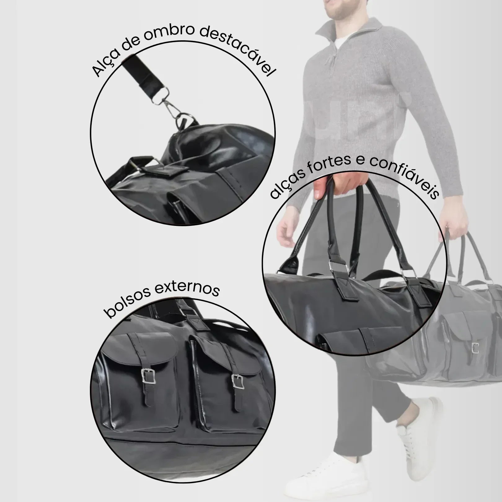 bolsa de viagem masculina