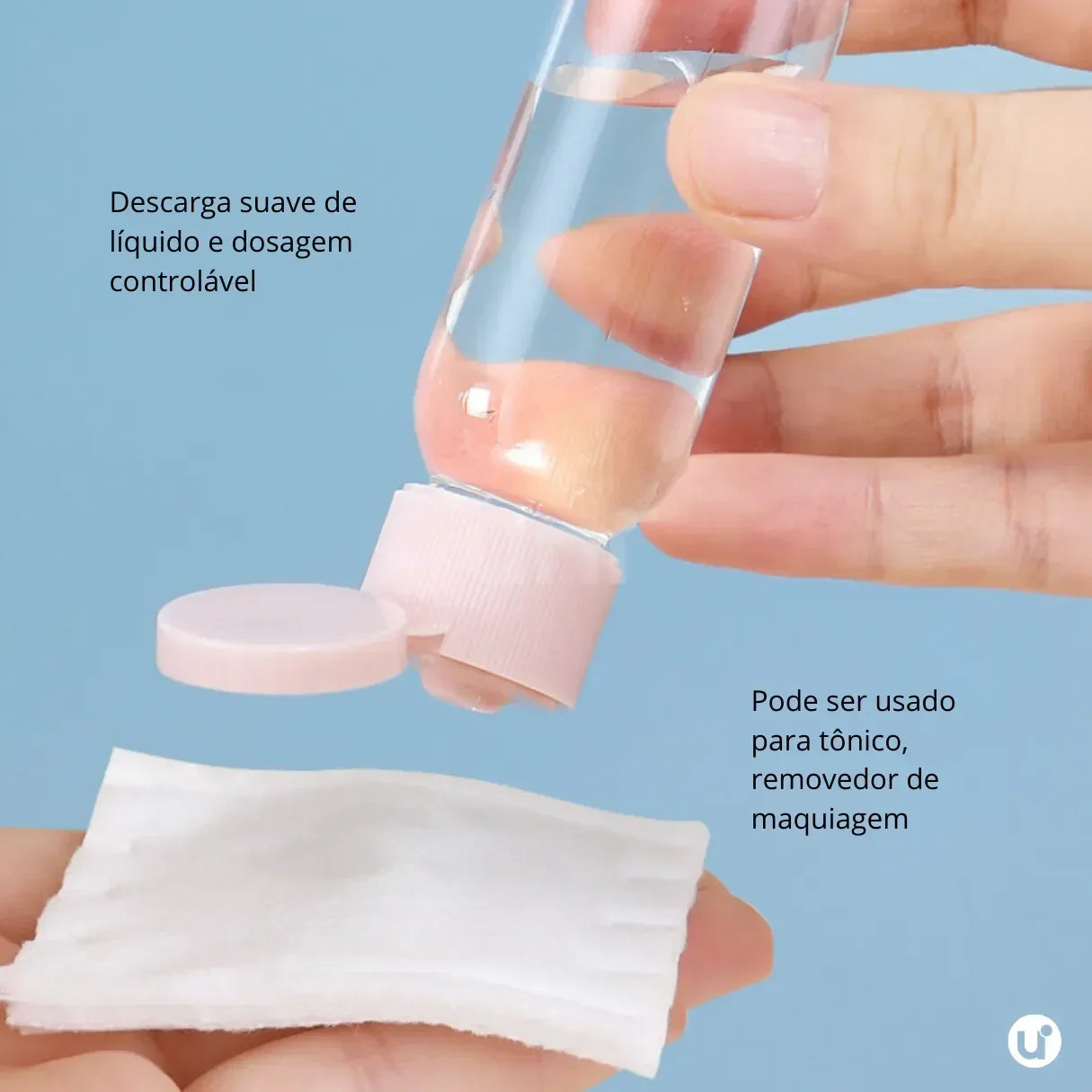 Kit Viagem — 11 Frascos Compactos Antivazamento com Nécessaire Transparente - uniescolhas
