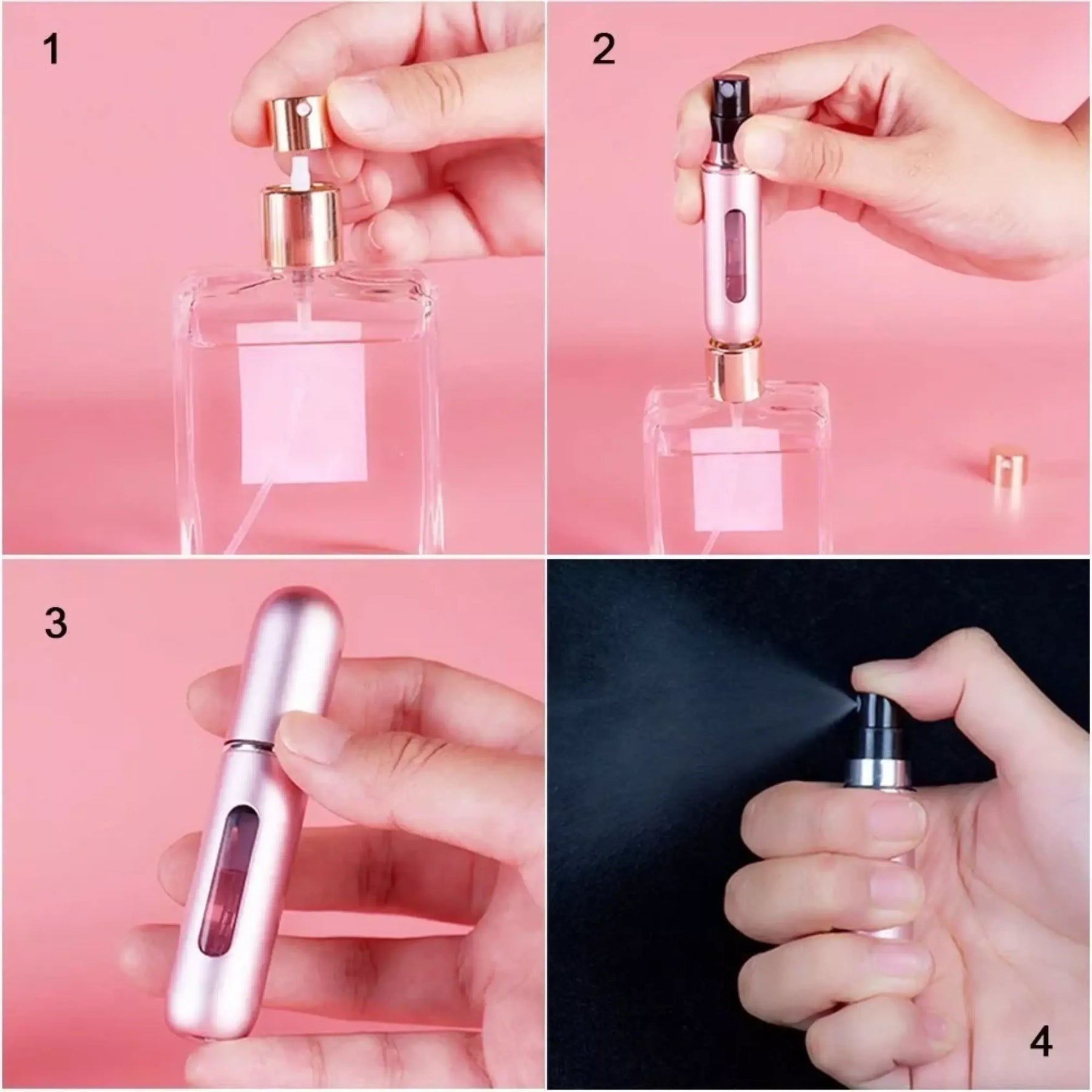Mini Frasco Portátil Recarregável 5ml SprayLux™ - uniescolhas