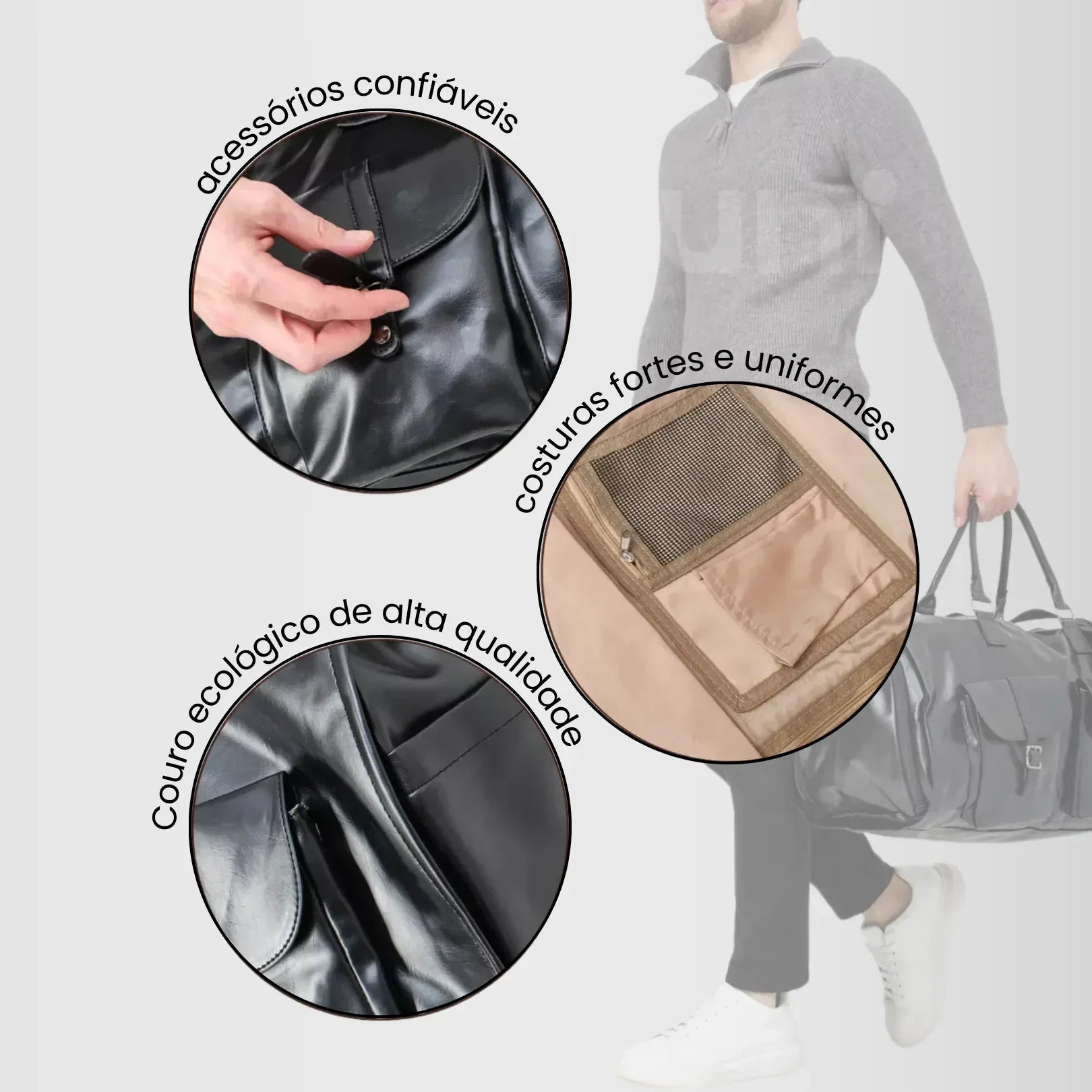 bolsa de viagem masculina