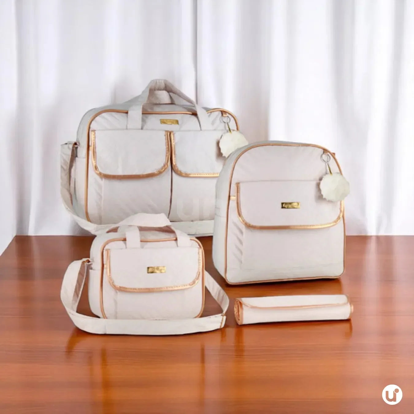 Kit Bolsa Maternidade Impermeável 4 em 1 com Mochila e Trocador – Unissex Kit Mommy - uniescolhas