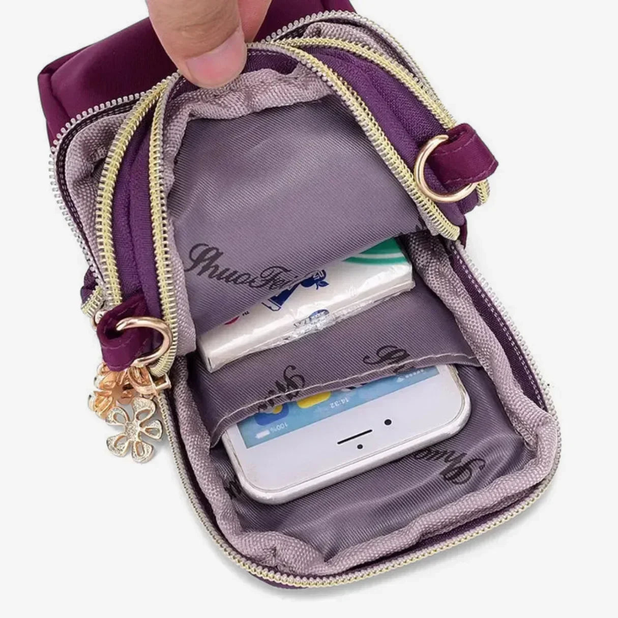Bolsa de Ombro Multifuncional Nylon à Prova d'Água com Alça Ajustável Nybag - uniescolhas