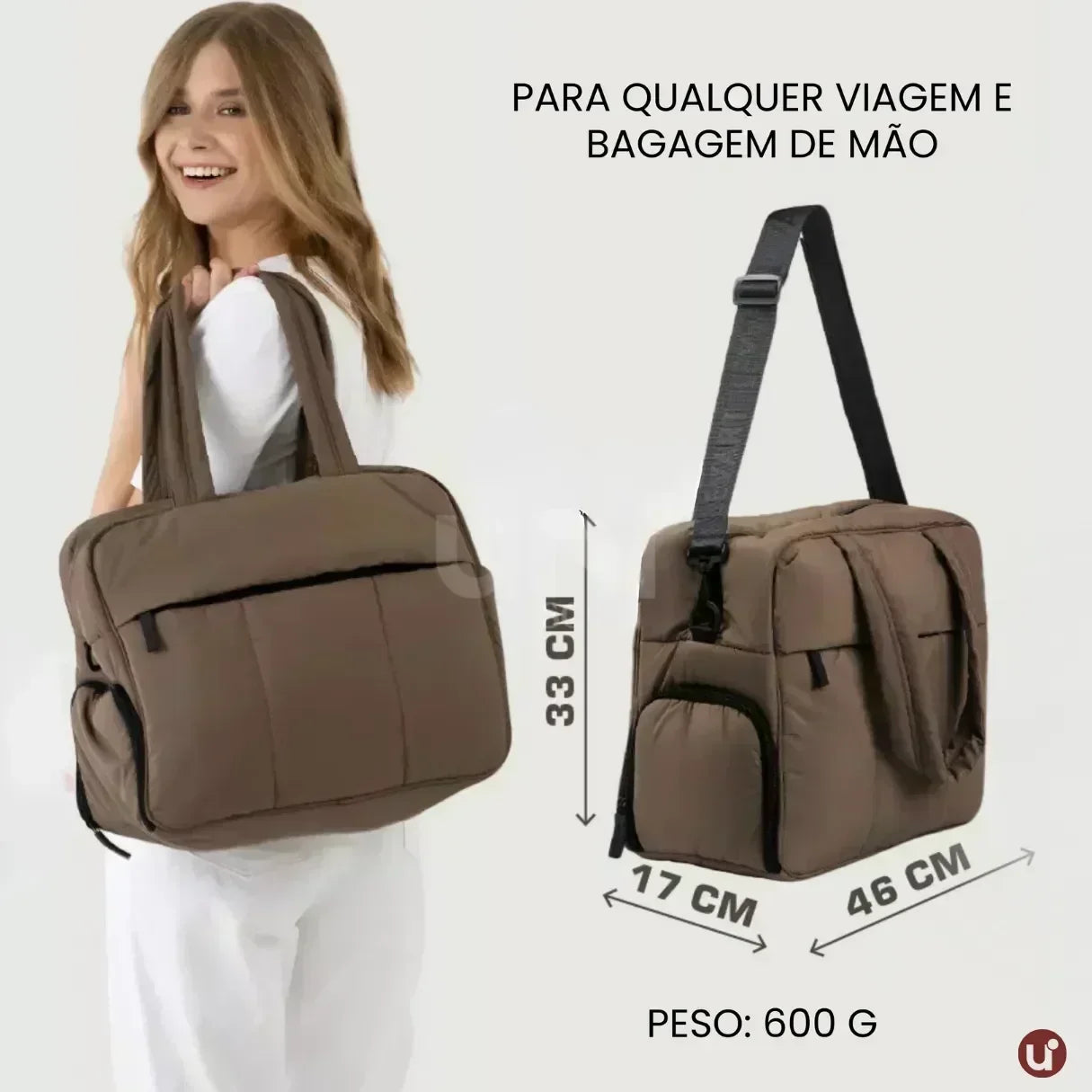 Bolsa Duffle Multifuncional 25L com Compartimento para Sapatos Calpak™ - uniescolhas