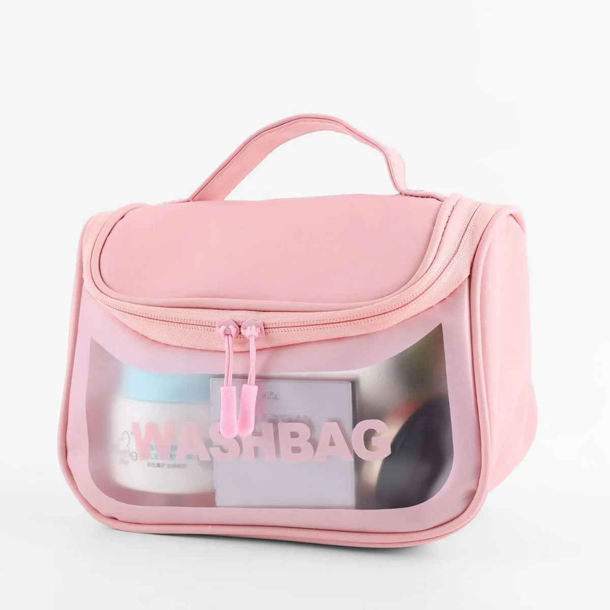 Necessaire de Viagem com Gancho Transparente WashBag Premium