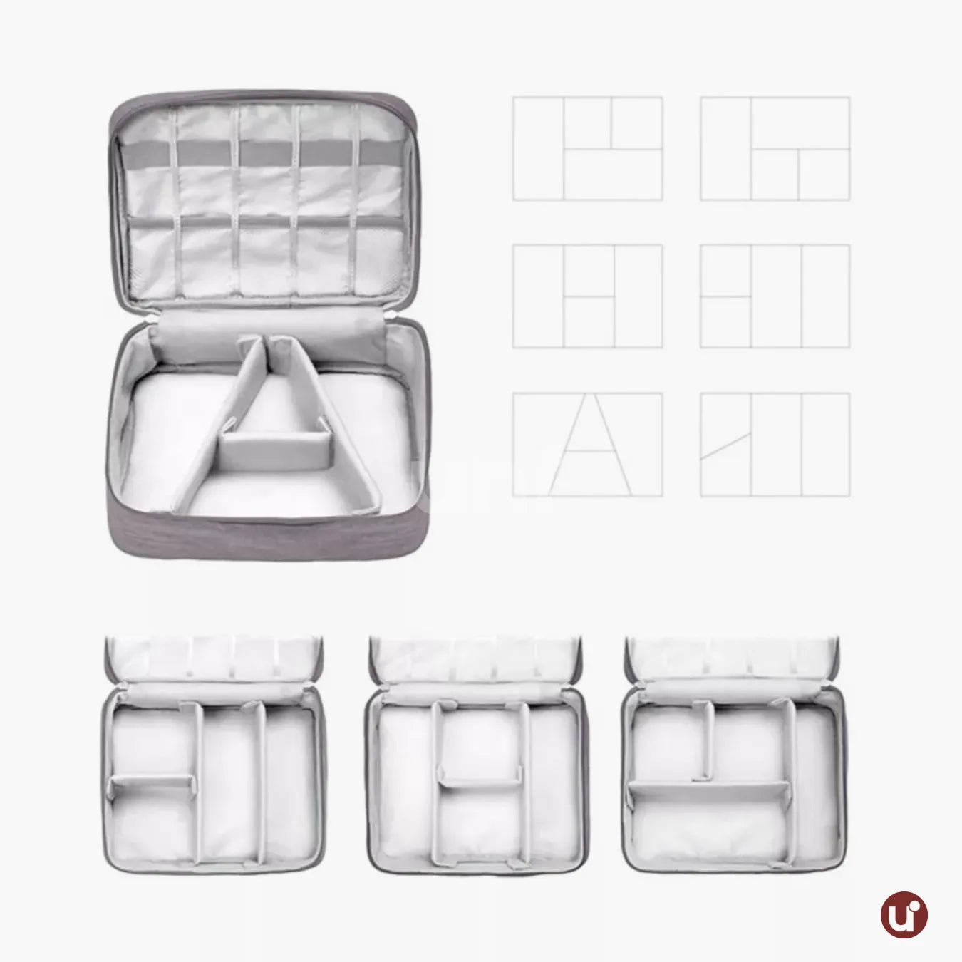 Organizador de Cabos e Carregadores para Viagem Impermeável