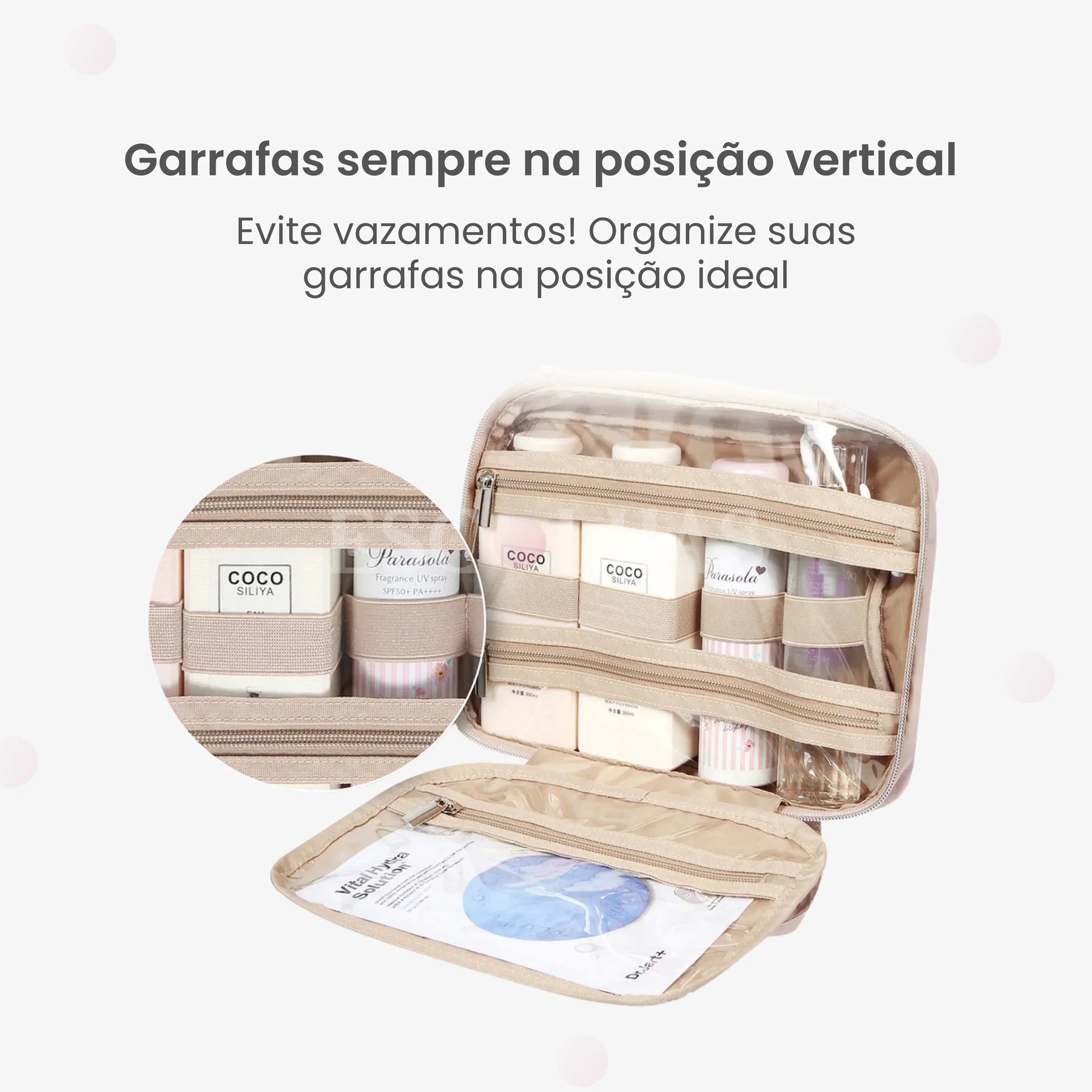 Necessaire Dobrável para Higiene Pessoal BeautyVoyage™ Modelo PREMIUM - uniescolhas