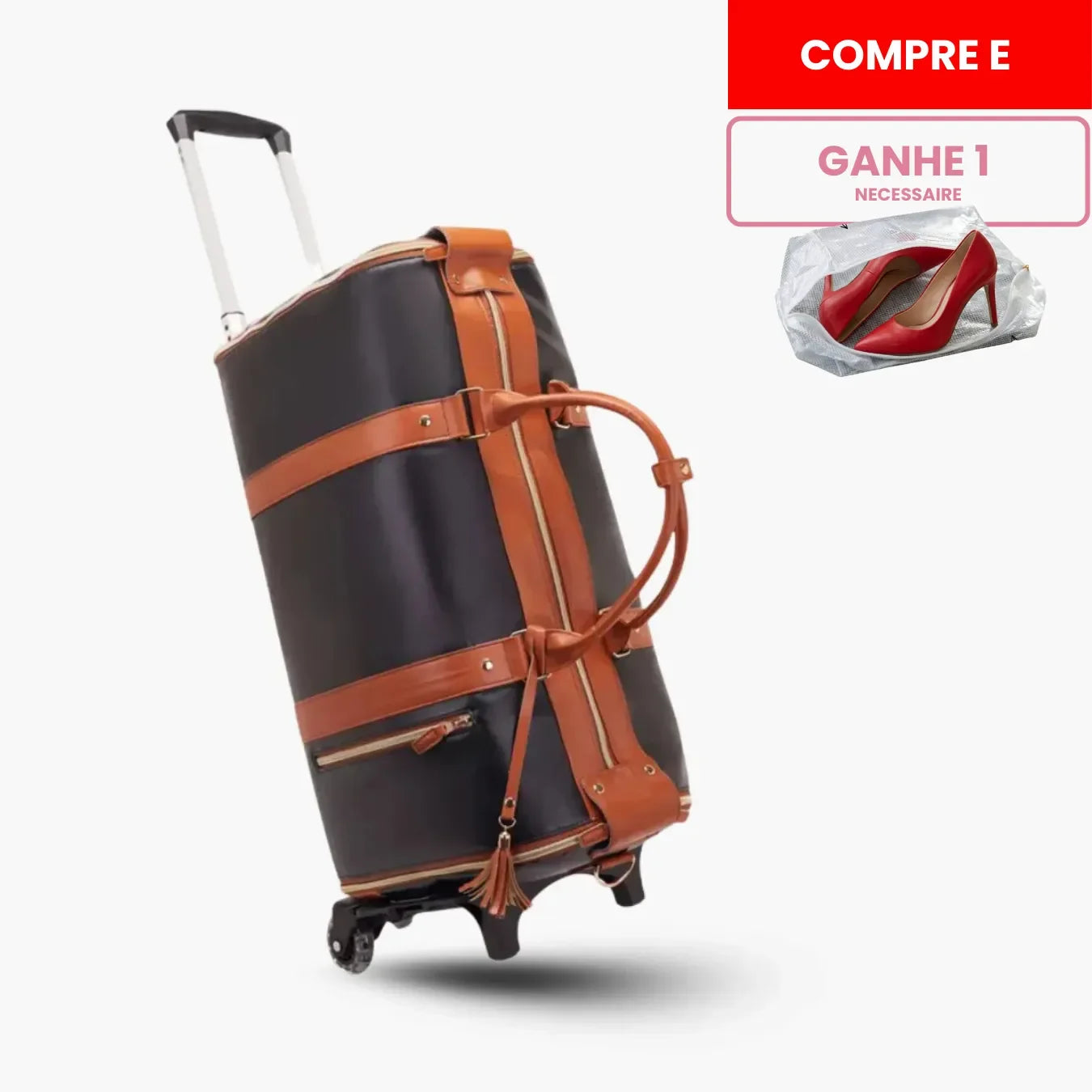 Mala de Bordo 10kg JetSetFemme™ - A Bolsa de Viagem Anti-Amasso