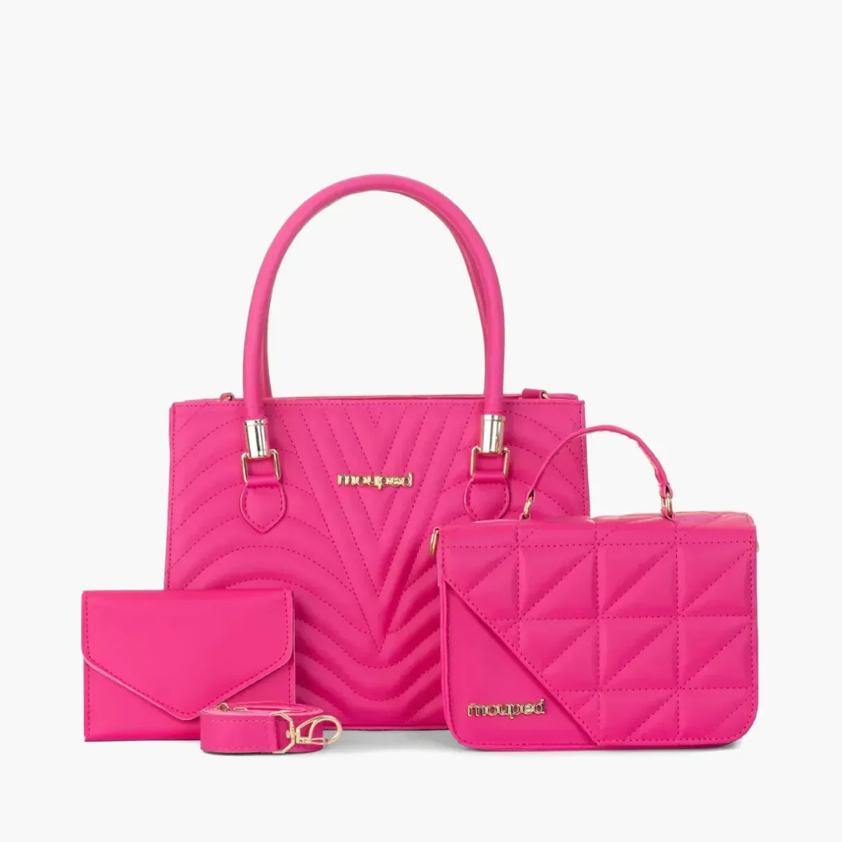 Kit 2 Bolsas Femininas (Carmem + Mia) Transversal + Carteira – MouPed - uniescolhas