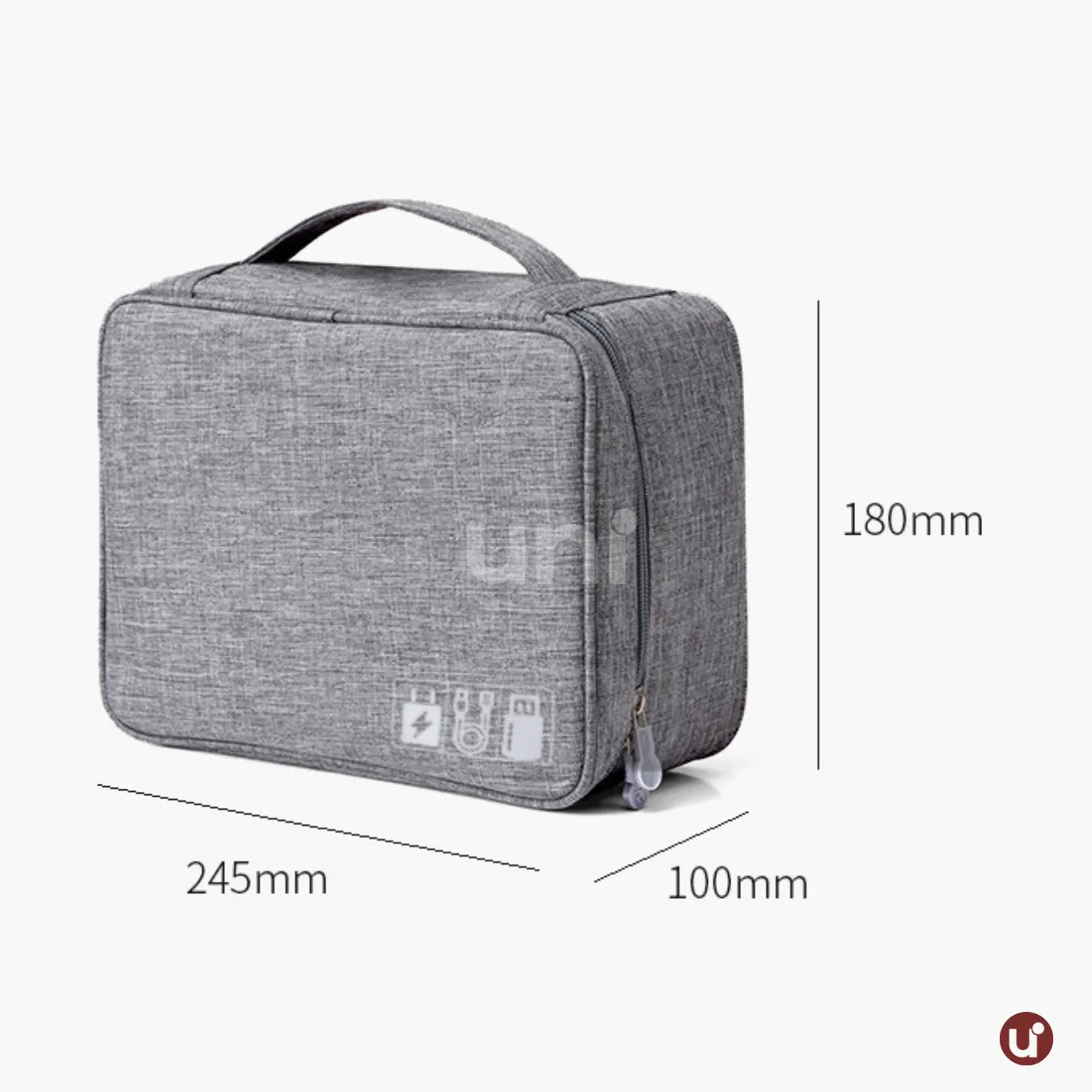 Organizador de Cabos e Carregadores para Viagem Impermeável