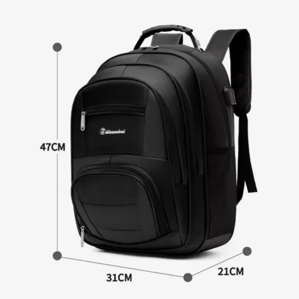 Mochila para Viagem Resistente com Cabo de Aço e Compartimento para Notebook RC9801 - uniescolhas