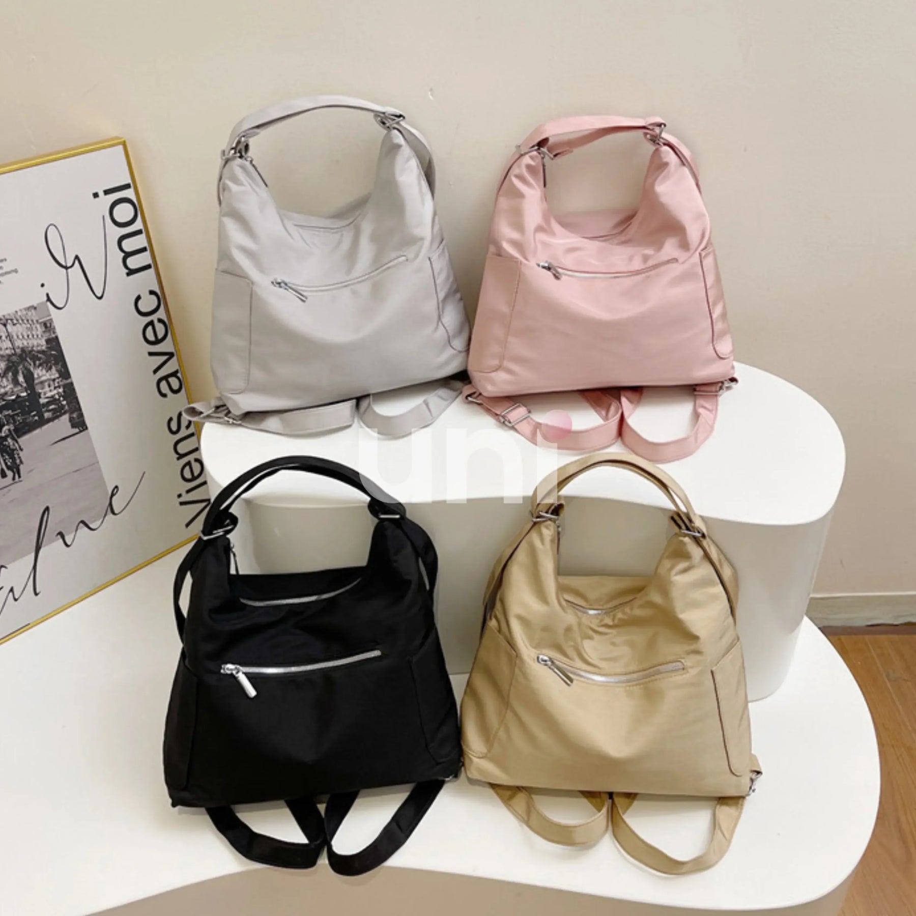 Bolsa 3 em 1 | Transversal, Mochila e Tote Feminina Versátil e Impermeável Gilmore™ - uniescolhas