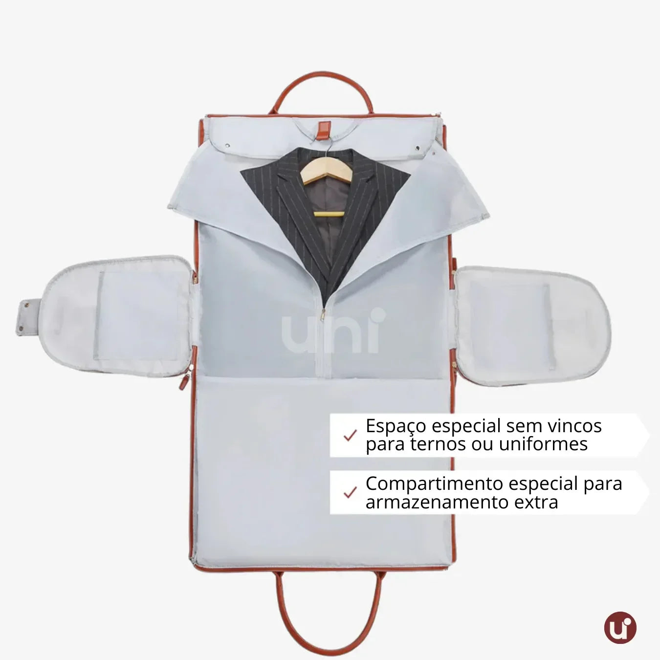 Mala de Mão Espaçosa Dobrável 60L Roller JetSetFemme™ - uniescolhas