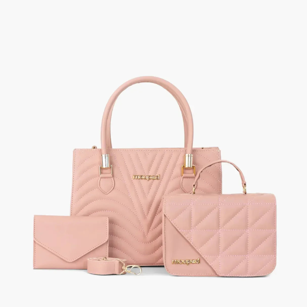 Kit 2 Bolsas Femininas (Carmem + Mia) Transversal + Carteira – MouPed - uniescolhas