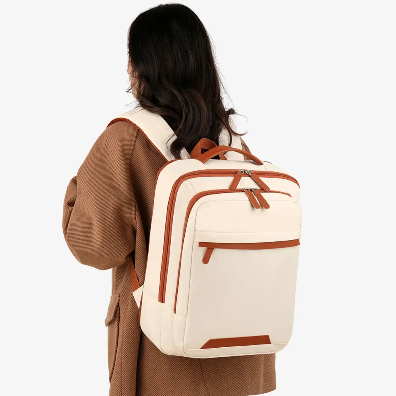 Mochila Feminina Impermeável Para Notebook Com USB Siena - uniescolhas