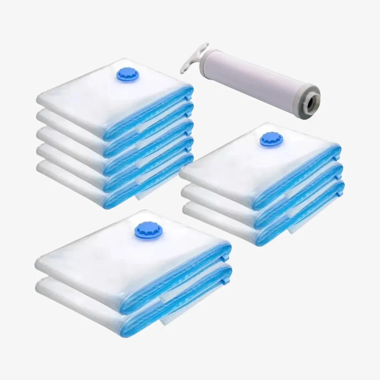 Kit Saco a Vácuo com Bomba para Roupas e Viagem Reutilizável VacuuPack™ - uniescolhas