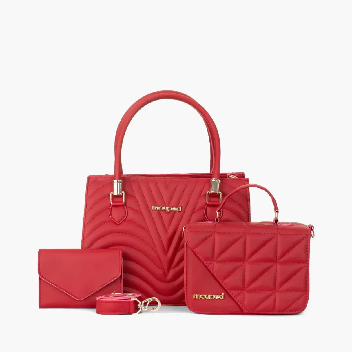 Kit 2 Bolsas Femininas (Carmem + Mia) Transversal + Carteira – MouPed - uniescolhas