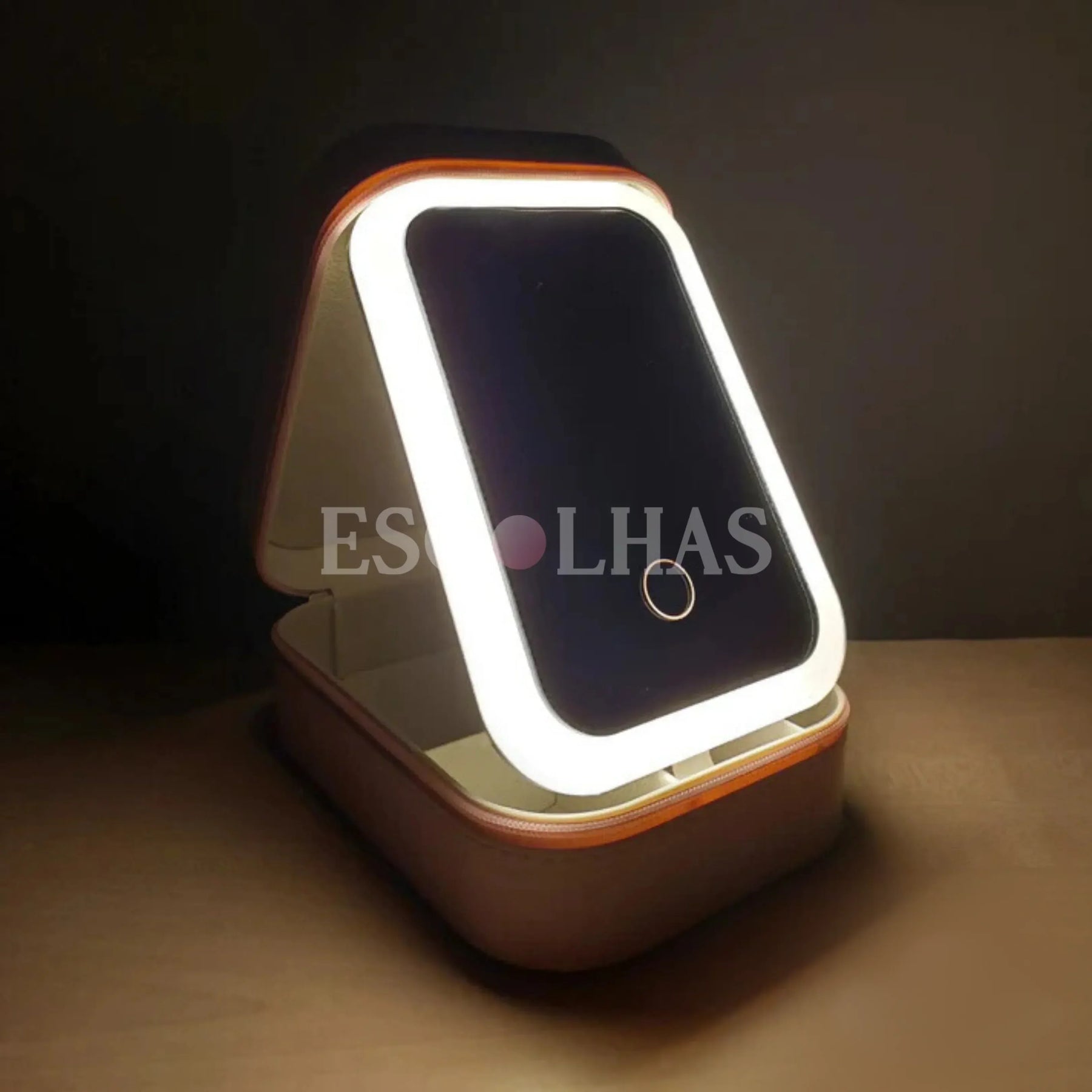 Estojo de maquiagem de LED Mini Caixa TrevoLed™ - uniescolhas