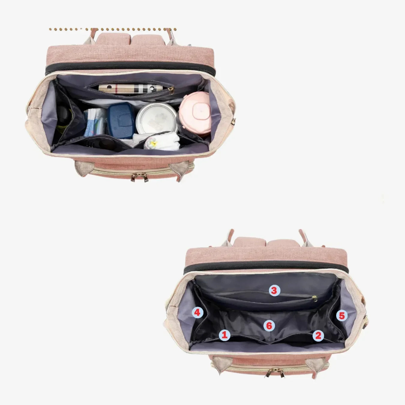 Bolsa/Mochila Maternidade de Fraldas USB BabyBoo™ - uniescolhas