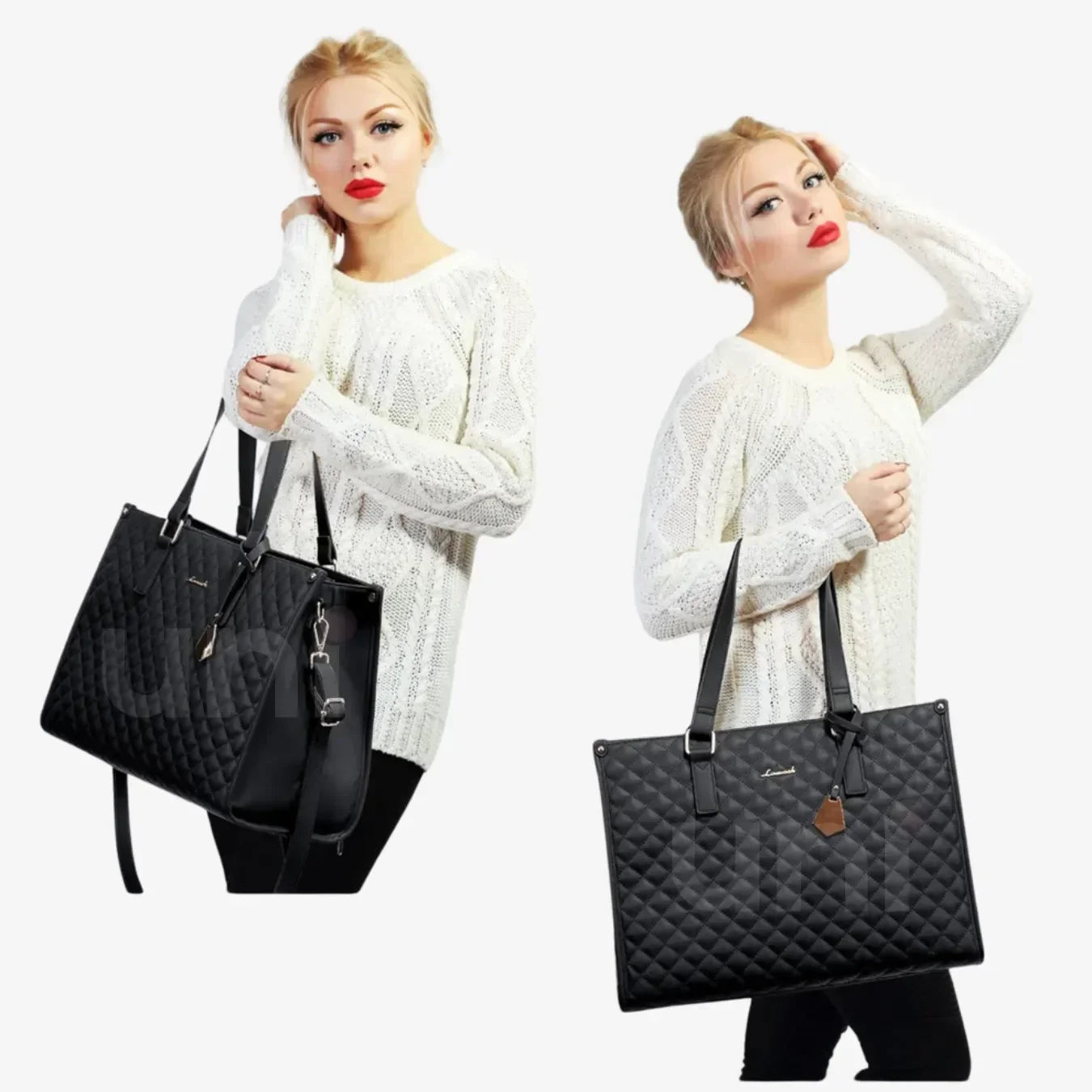 Bolsa Tote Térmica para Laptop 15.6" 3 em 1 Feminina WorkChic™ - uniescolhas