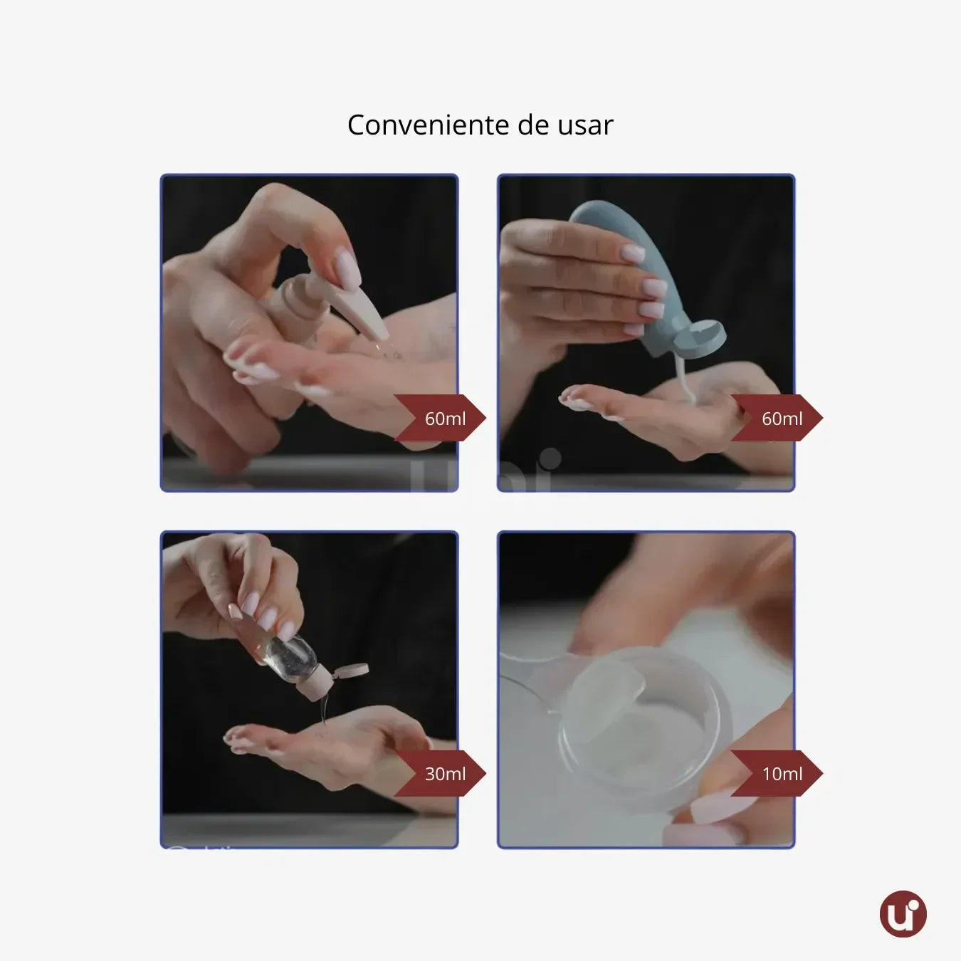 Kit Viagem — 11 Frascos Compactos Antivazamento com Nécessaire Transparente - uniescolhas