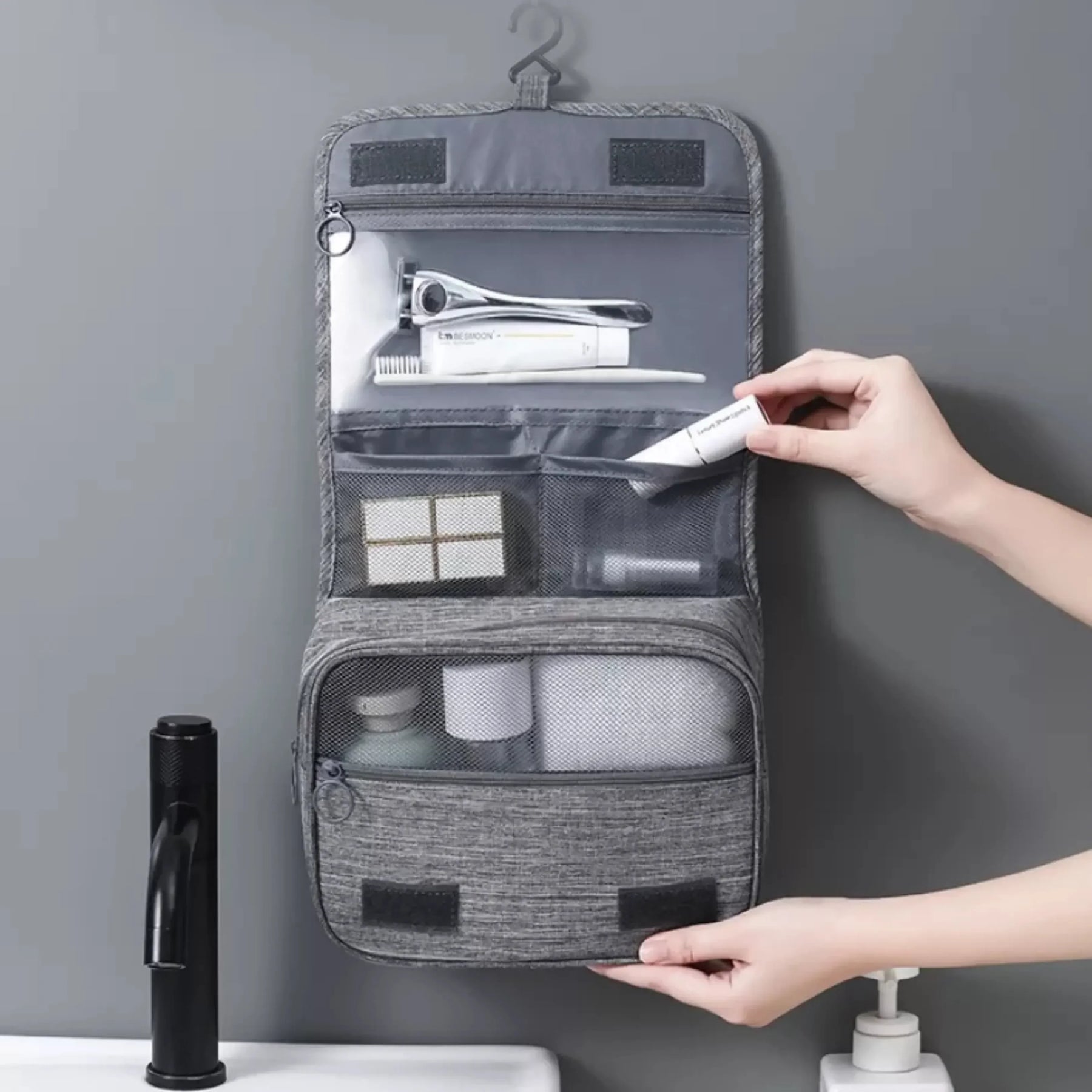 Necessaire de Viagem Compacta e Impermeável TravelCharm™ - uniescolhas