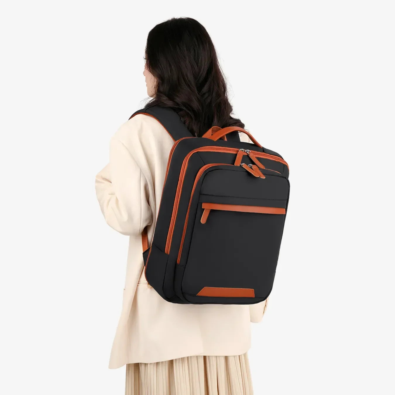 Mochila Feminina Impermeável Para Notebook Com USB Siena - uniescolhas