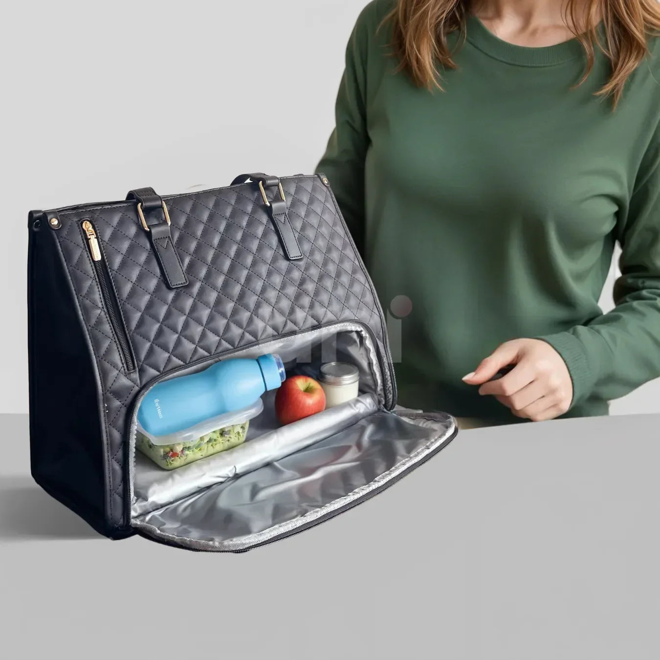 Bolsa Tote Térmica para Laptop 15.6" 3 em 1 Feminina WorkChic™ - uniescolhas