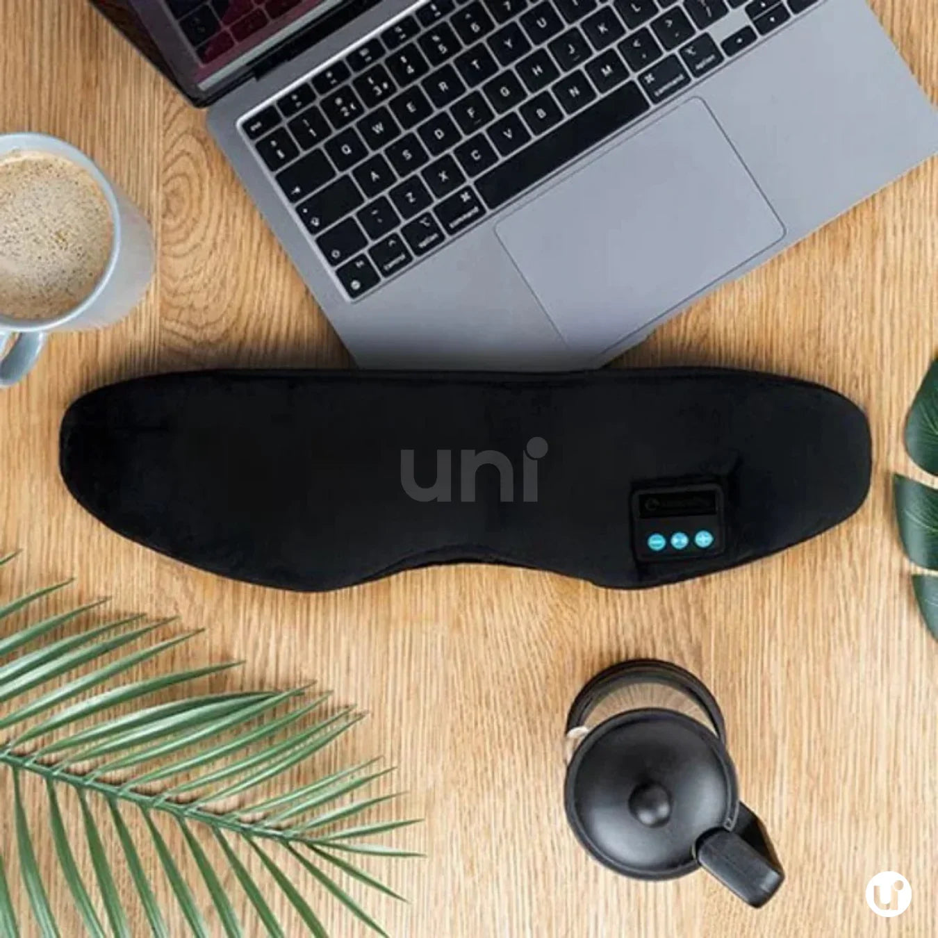 Máscara de Dormir Bluetooth Blackout UniEscolhas – Conforto Ajustável e Lavável - uniescolhas