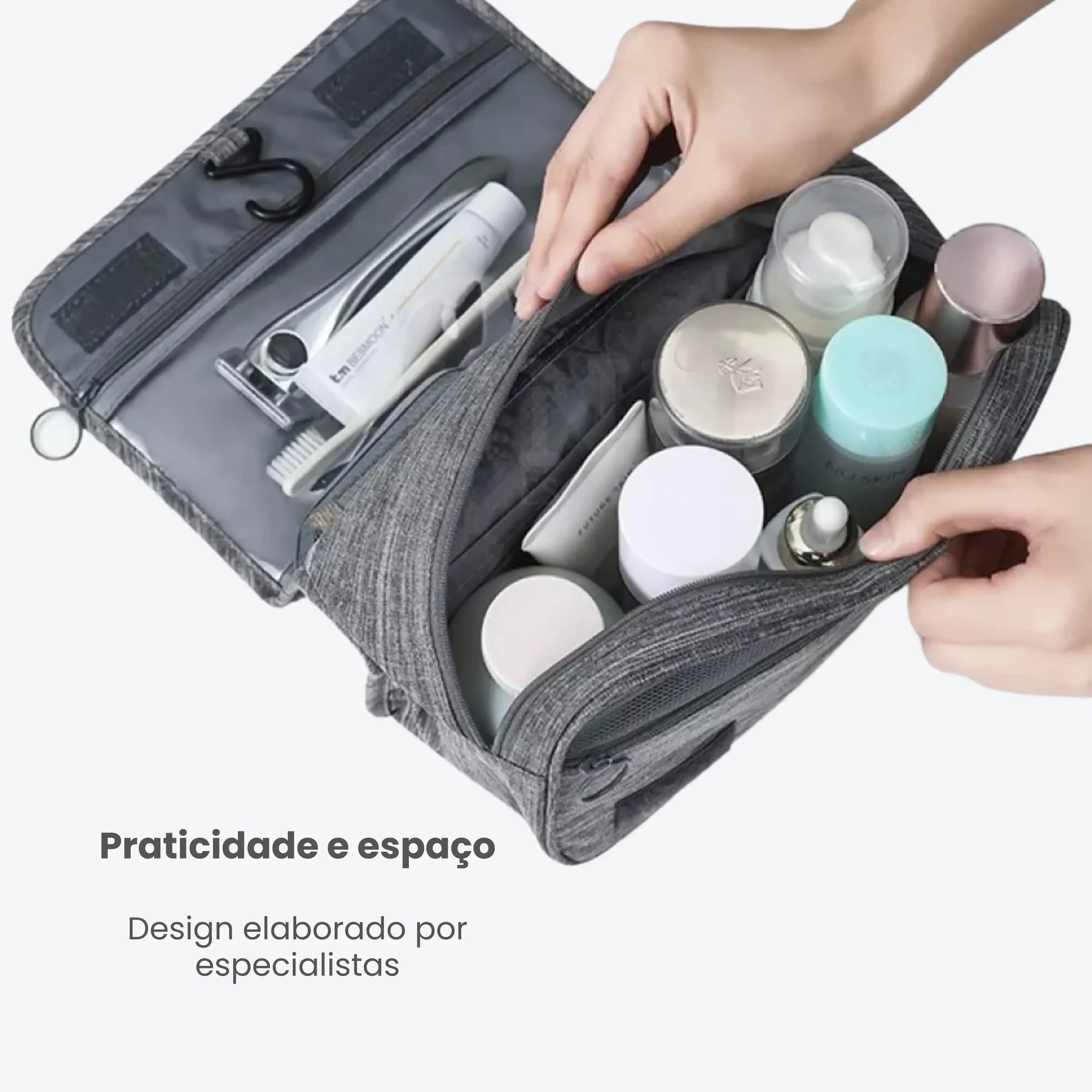 Necessaire de Viagem Compacta e Impermeável TravelCharm™ - uniescolhas
