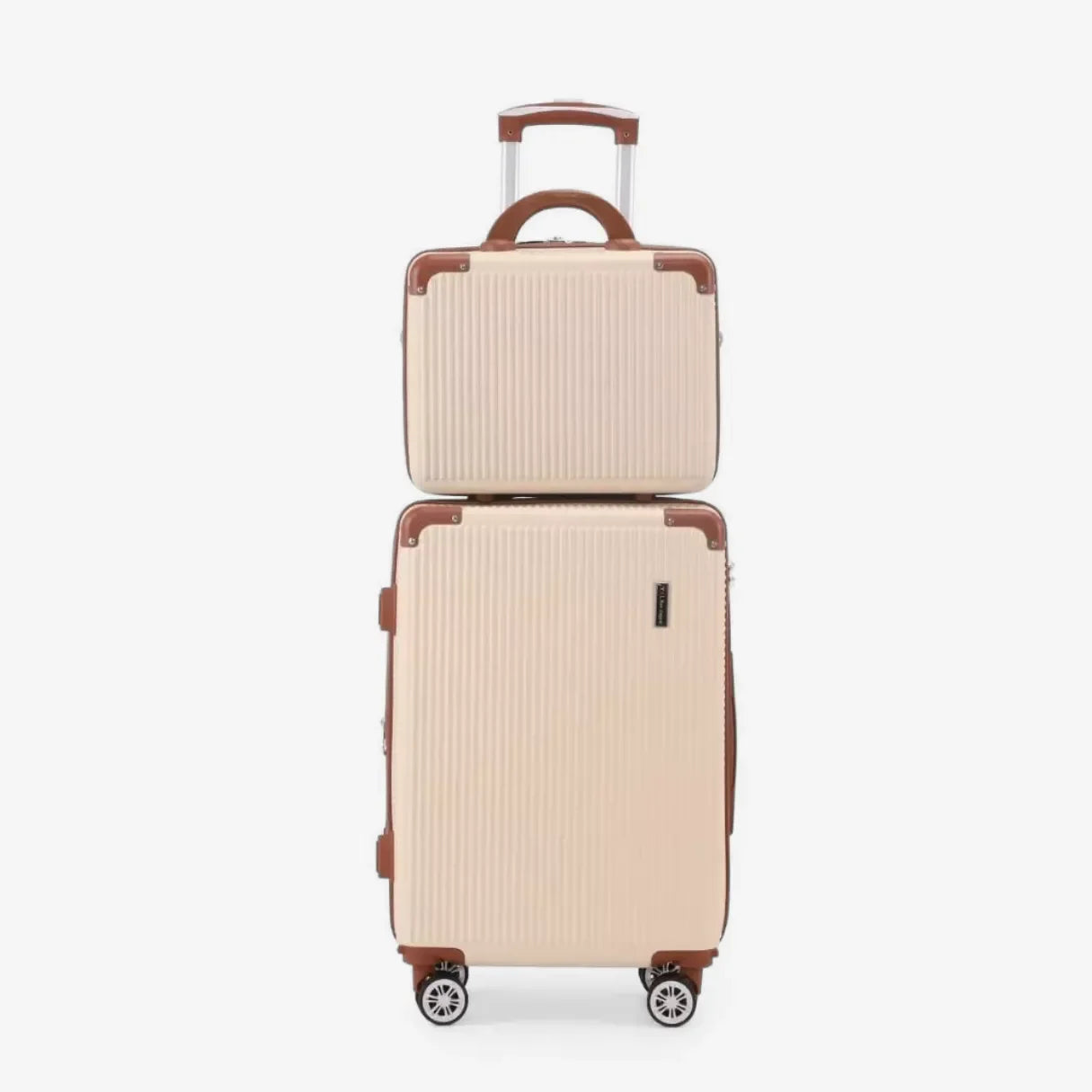 Kit Bordo 2 em 1 Mala de Viagem 10KG Roda Gira 360 Grau Fibra + Frasqueira - uniescolhas