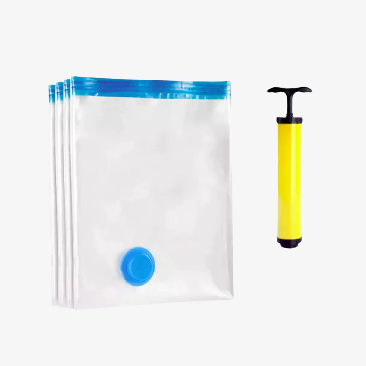 Kit Saco a Vácuo com Bomba para Roupas e Viagem Reutilizável VacuuPack™ - uniescolhas