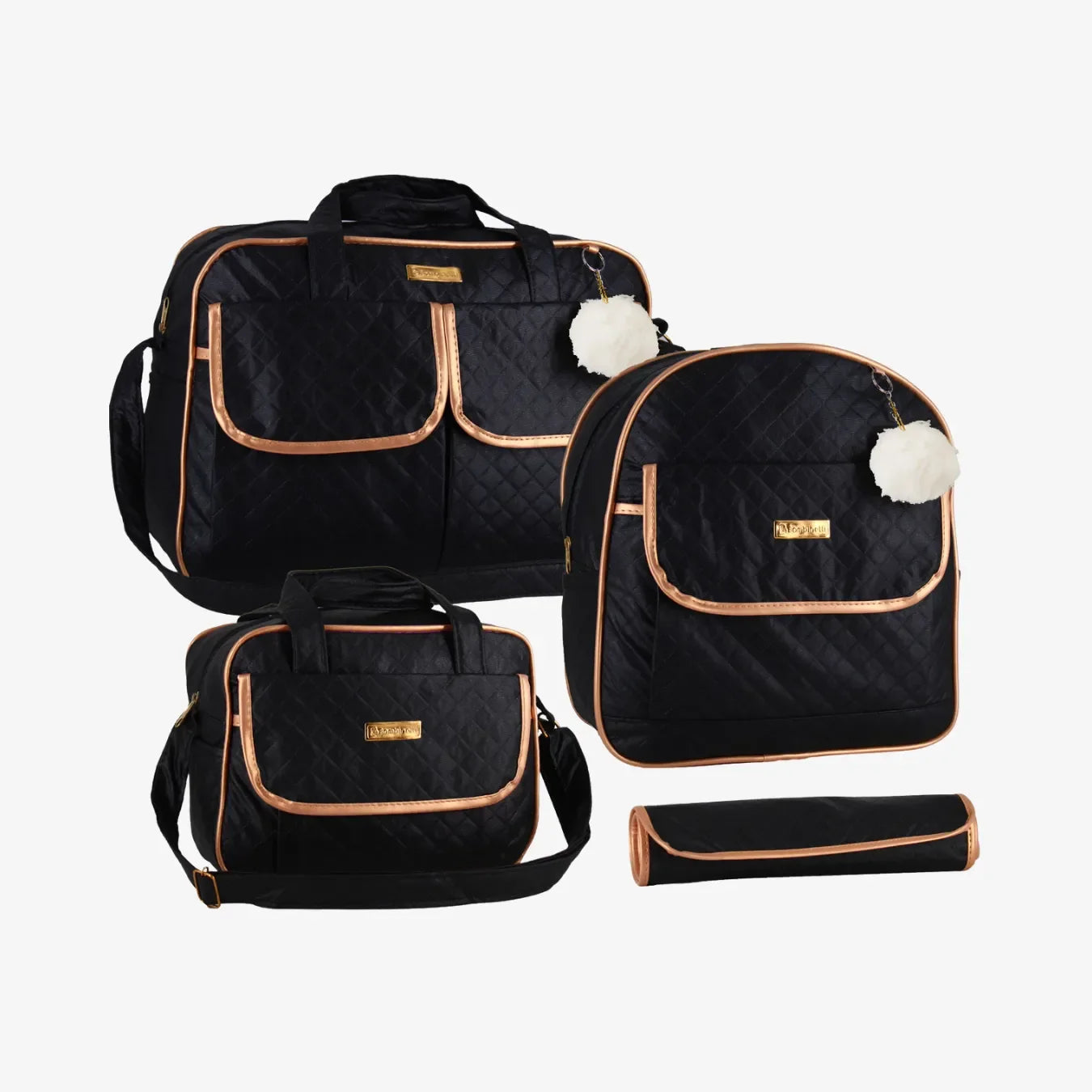 Kit Bolsa Maternidade Impermeável 4 em 1 com Mochila e Trocador – Unissex Kit Mommy