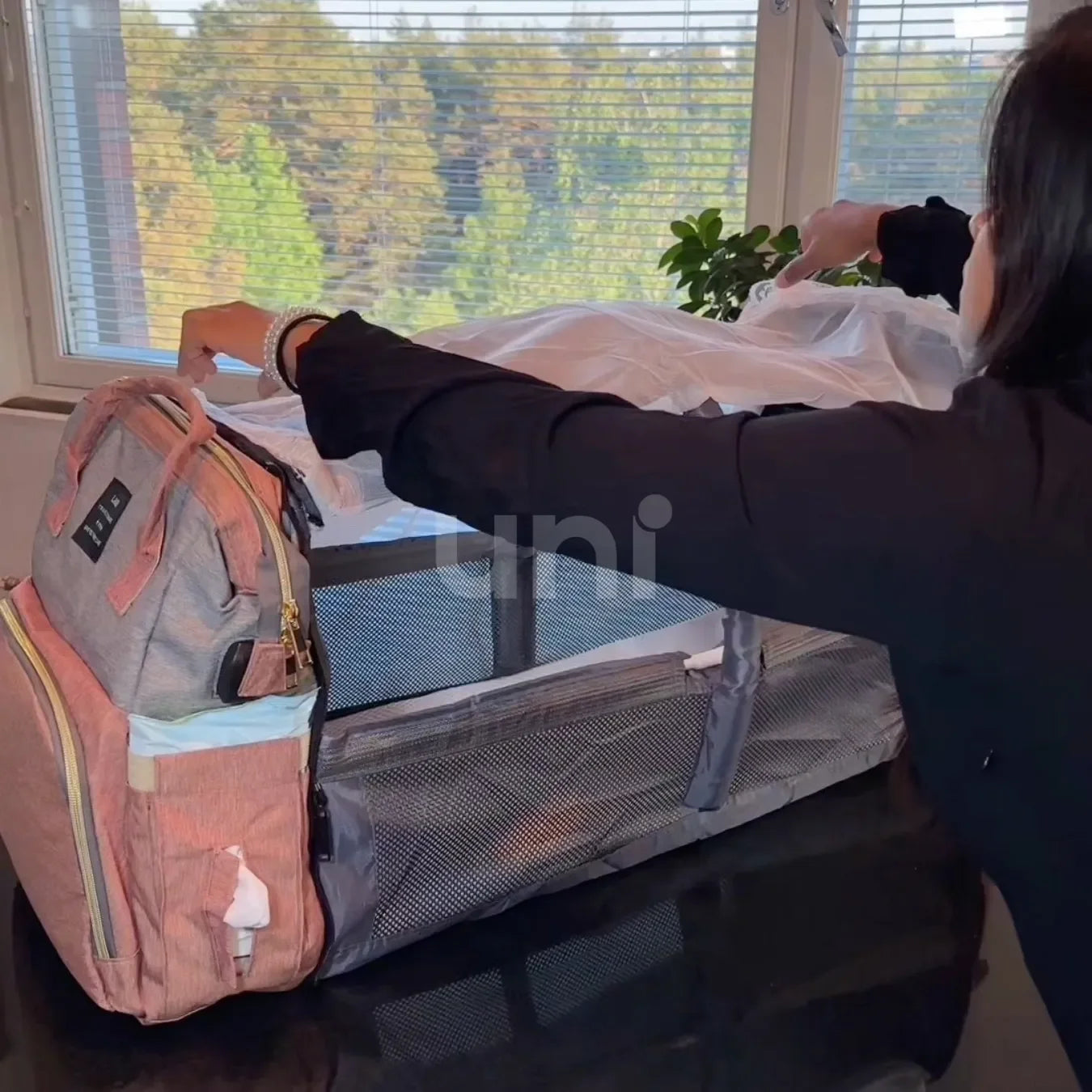 Bolsa/Mochila Maternidade de Fraldas USB BabyBoo™ - uniescolhas