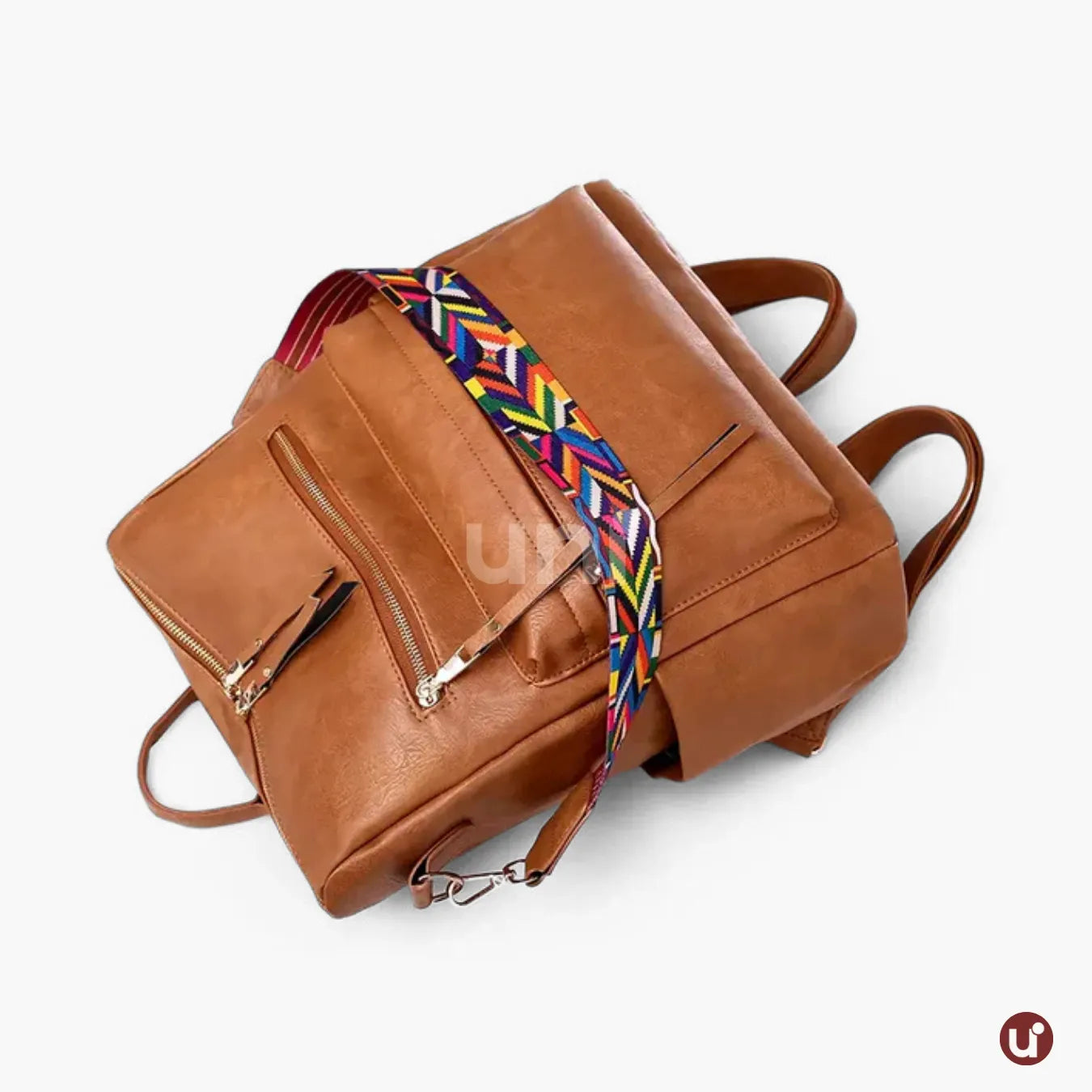 Mochila Feminina Antifurto Shiny Diary 2026 Couro Premium Impermeável 3 em 1