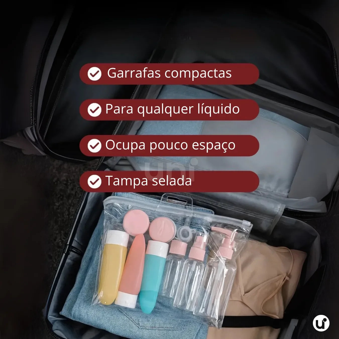 kit frascos viagem