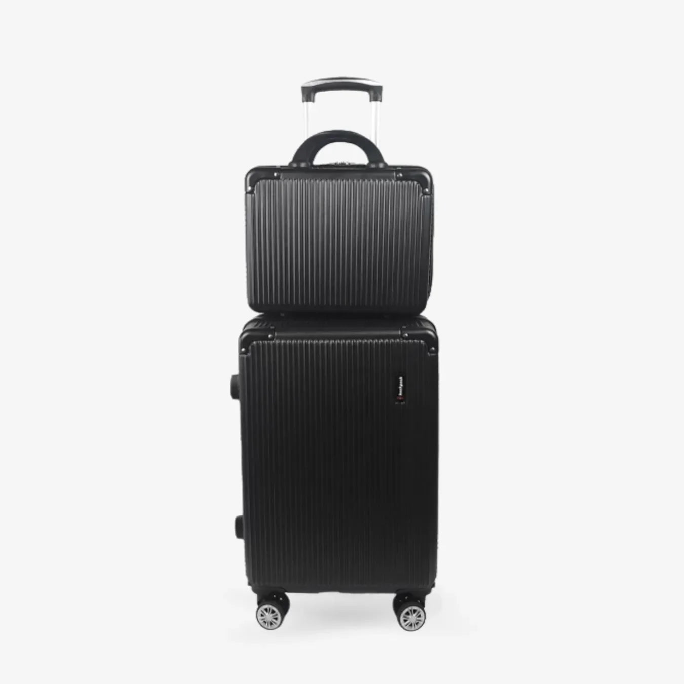 Kit Bordo 2 em 1 Mala de Viagem 10KG Roda Gira 360 Grau Fibra + Frasqueira - uniescolhas