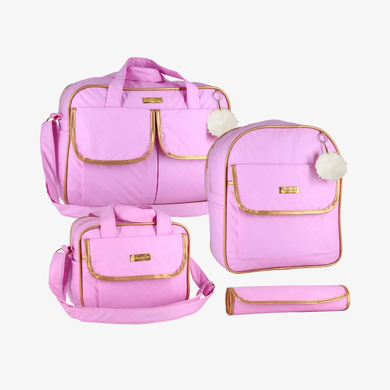 Kit Bolsa Maternidade Impermeável 4 em 1 com Mochila e Trocador – Unissex Kit Mommy