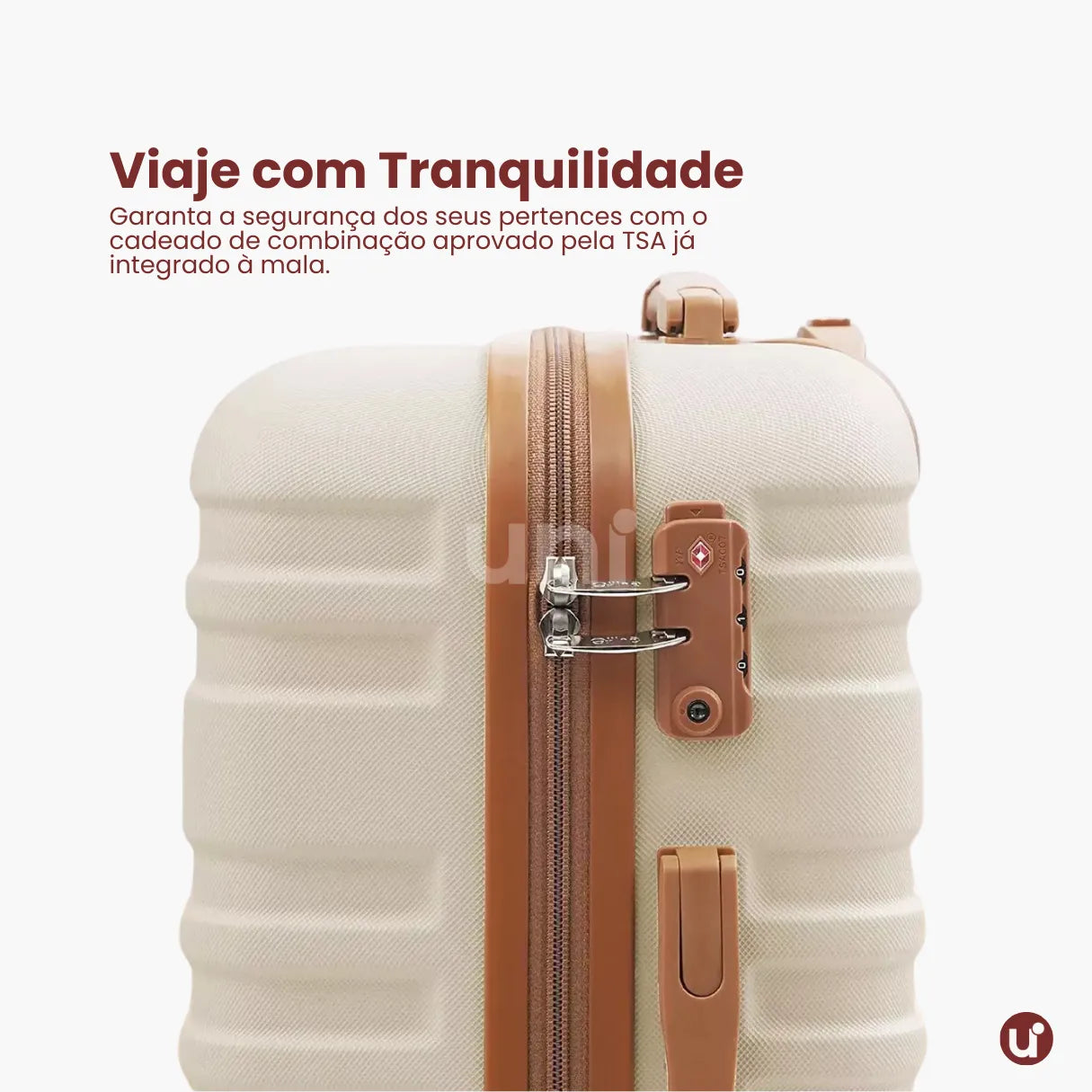 Kit Mala de Bordo 10kg Rodas Removíveis ANAC + Bolsa e Nécessaire