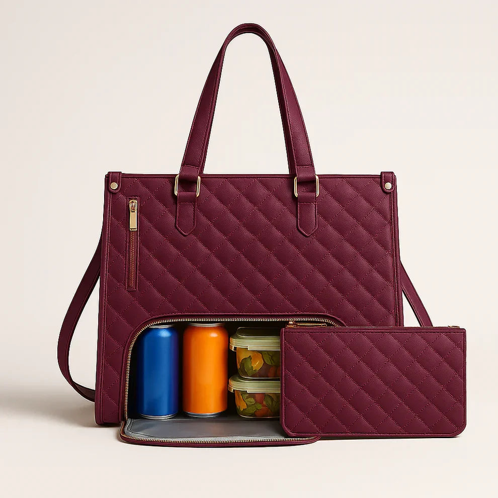Bolsa Tote Térmica para Laptop 15.6" 3 em 1 Feminina WorkChic™ - uniescolhas