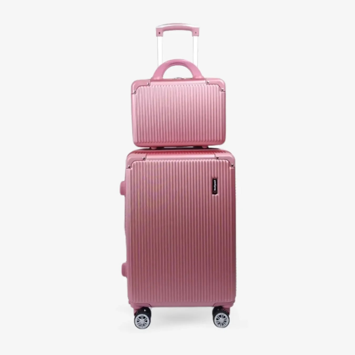 Kit Bordo 2 em 1 Mala de Viagem 10KG Roda Gira 360 Grau Fibra + Frasqueira - uniescolhas