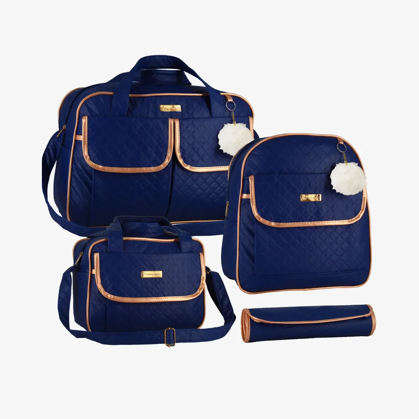 Kit Bolsa Maternidade Impermeável 4 em 1 com Mochila e Trocador – Unissex Kit Mommy