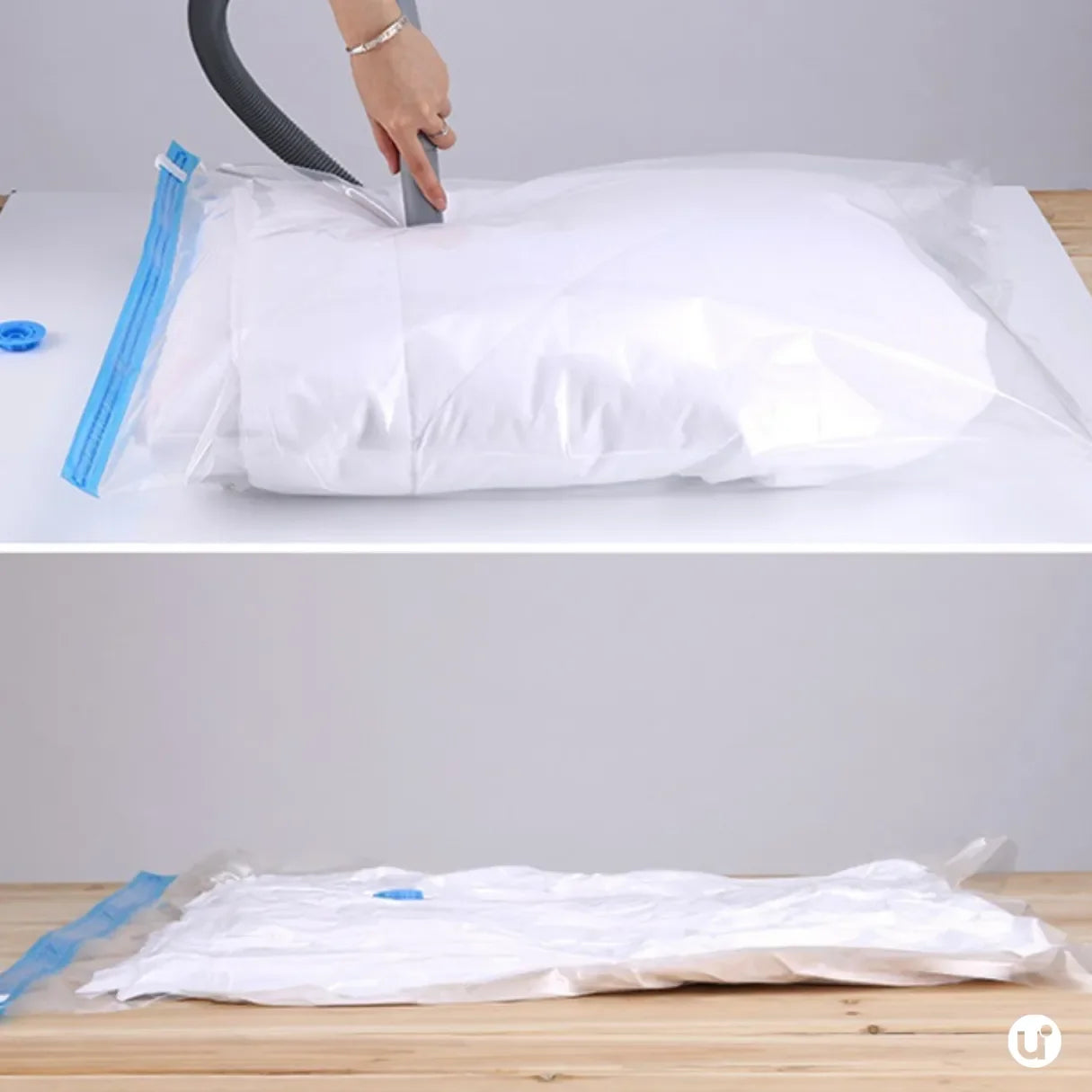 Kit Saco a Vácuo com Bomba para Roupas e Viagem Reutilizável VacuuPack™ - uniescolhas