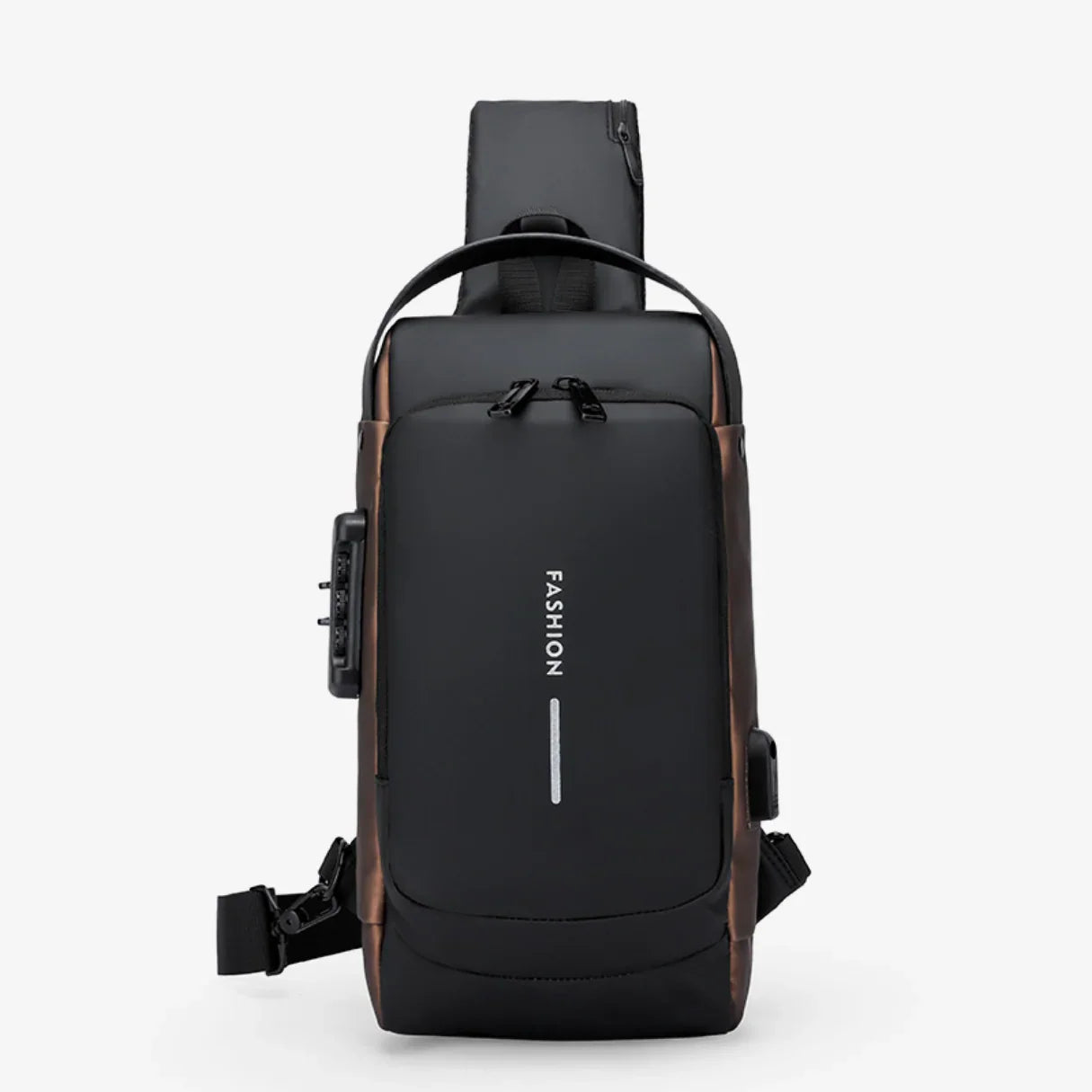 Bolsa Transversal Antifurto com USB e Bolso Oculto Impermeável SecureCarry™ - uniescolhas